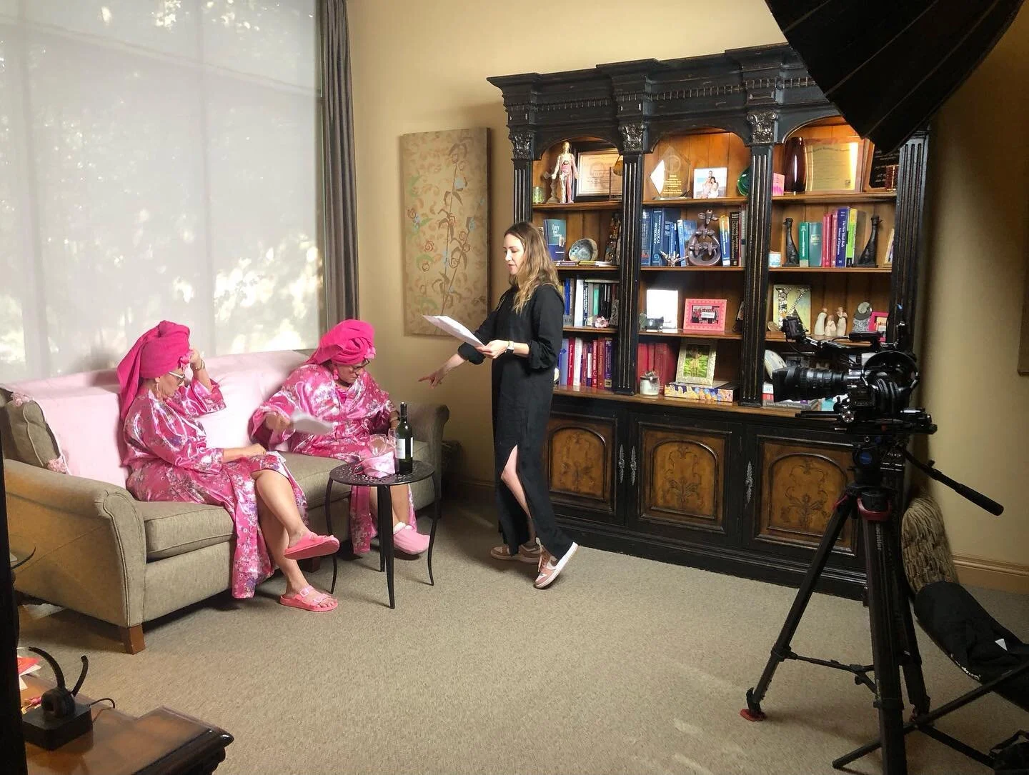 Fun skit shot for Women in Medicine &amp; Law&hellip; no quiet on set here. Action! 🎬🎭