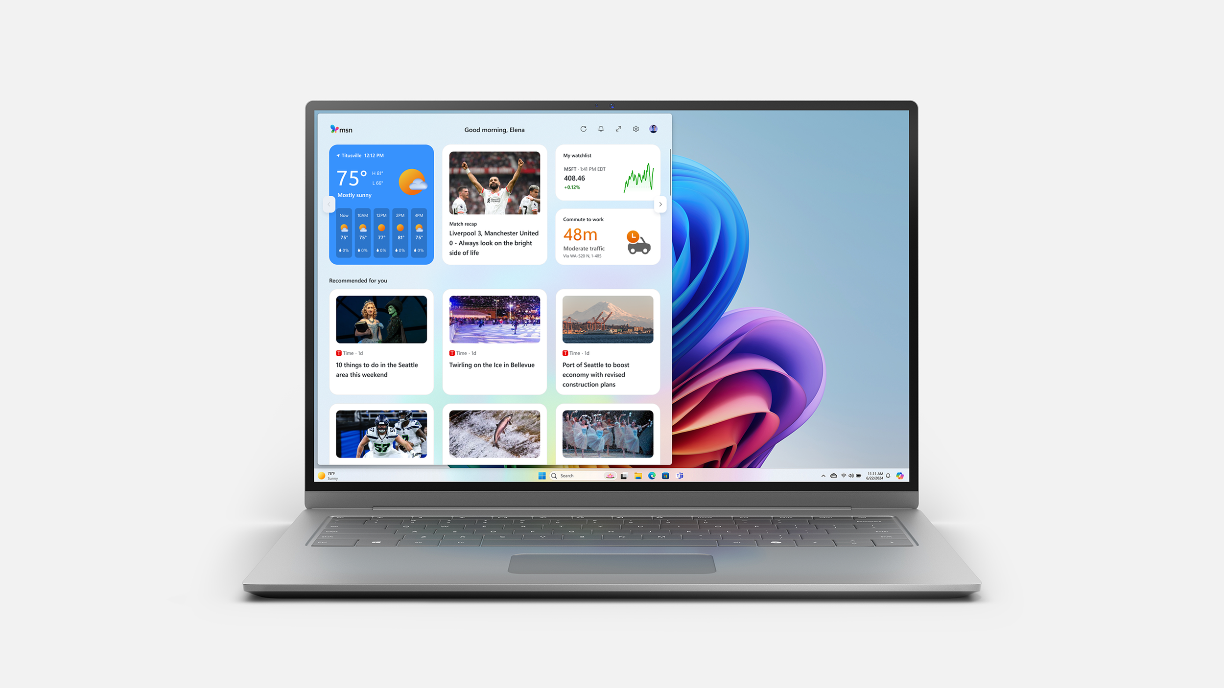 MSN News Feed in Windows