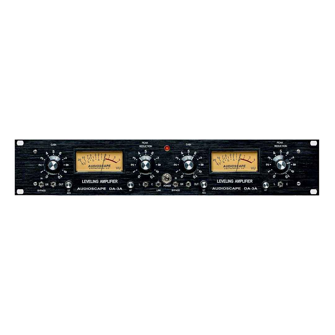 DA-3A - Dual Urei LA-3A Solid State Optical Compressor Clone Front Panel