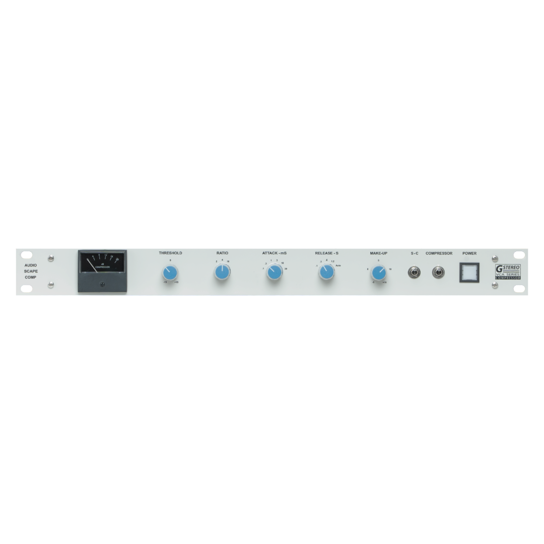 AudioScape SSL-style G-series Mix Bus Compressor Front Panel 2025