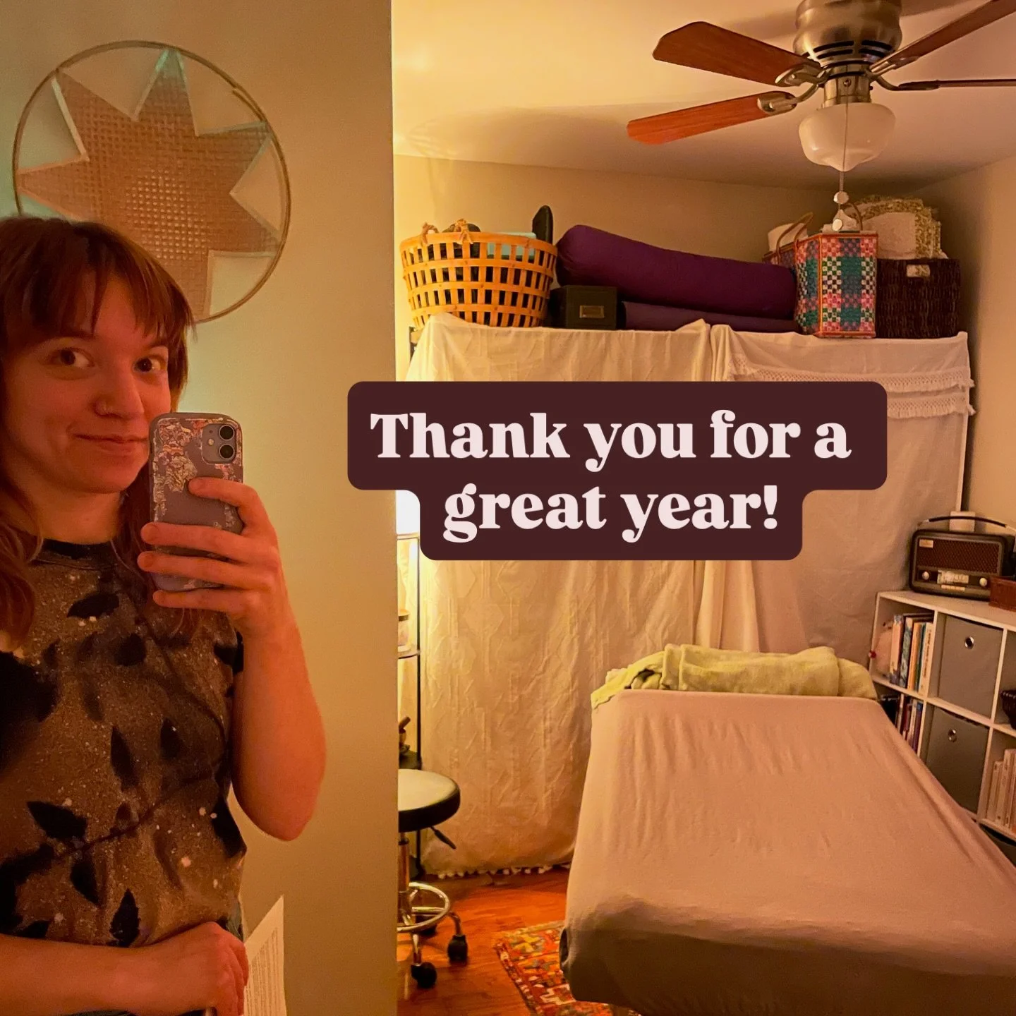 What a wild year! 🌀 I moved my studio to South Philly, took my massage table to new states, made new friends, connected with so many new clients, and began focusing on my health and wellbeing more than ever! 🌟 None of this could be done without the