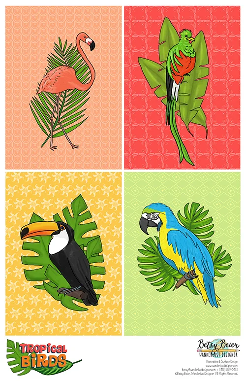 SellSheet_FloralNature_TropicalBirds_byBetsyBeier.jpg