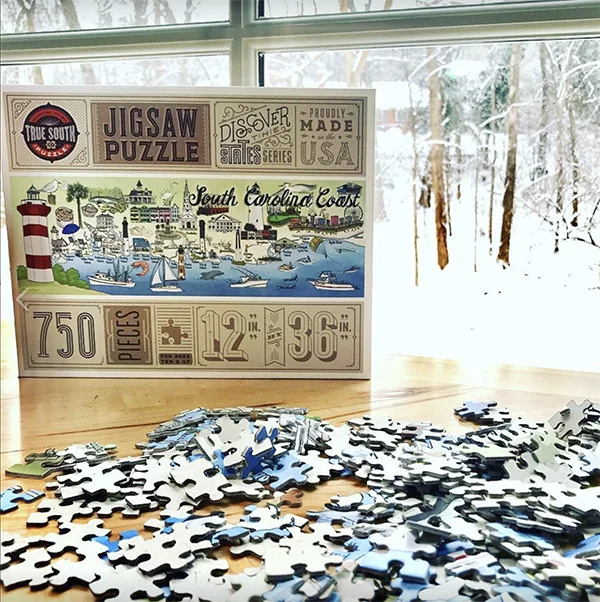 South Carolina Coast Puzzle for True South Puzzle Company