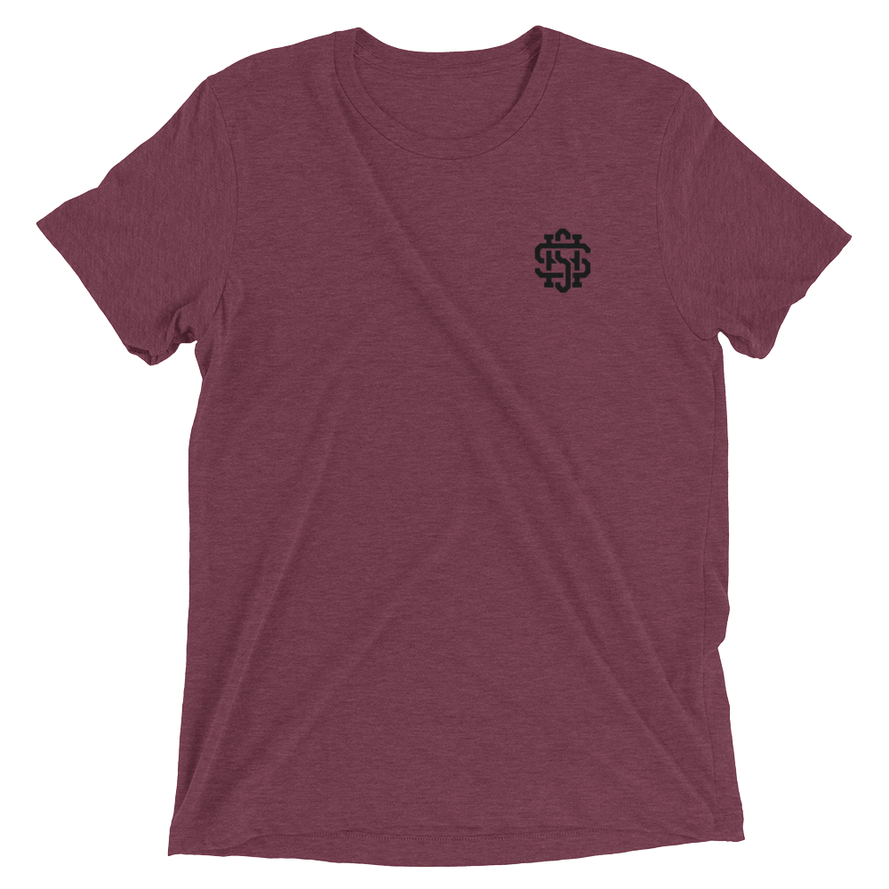 SHS-Shirt---FT-LF-Pocket_SHS-Shirt---BK-Leader-BACK_mockup_Front_Flat_Maroon-Triblend.png