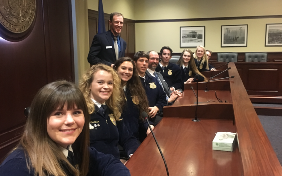 Idaho FFA members visit the Capitol