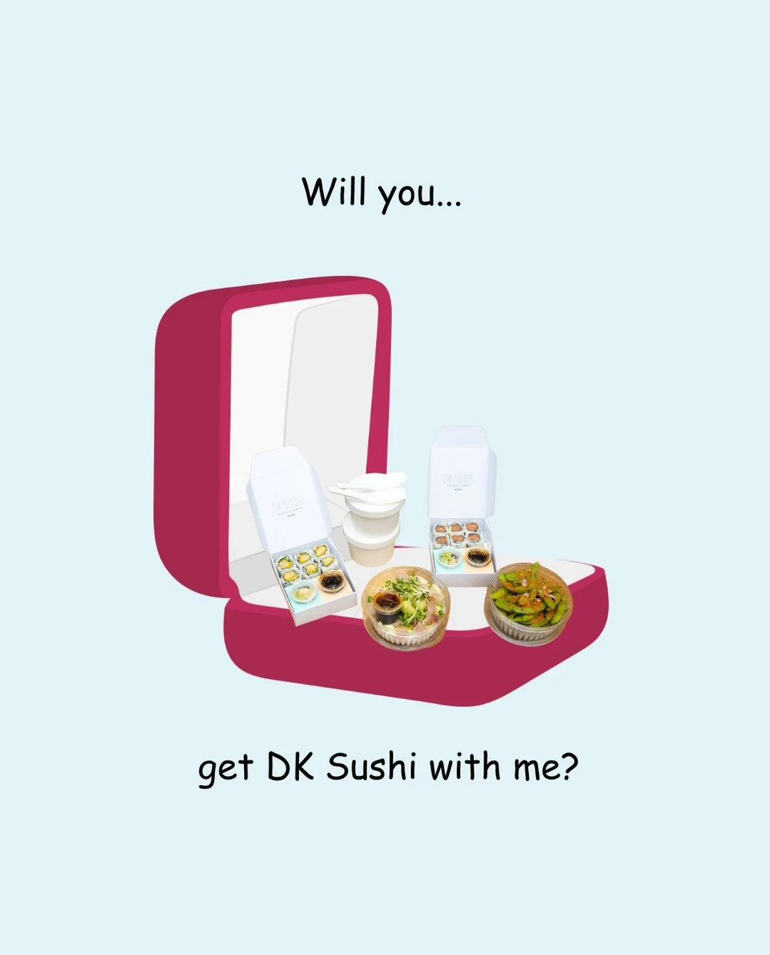 Yes, yes, a thousand times yes&hellip;how could I say no to DK Sushi? 🍣💘🥢