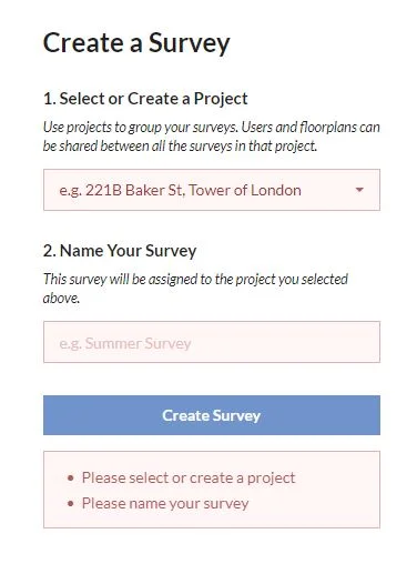 Dashboard Survey Creation Error.JPG