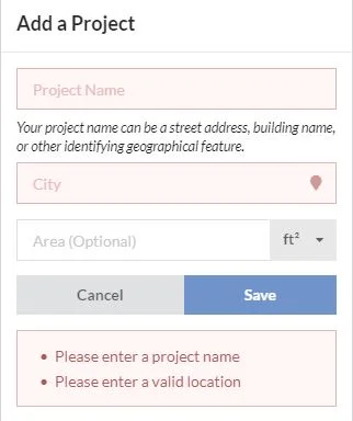 Add Project Modal Error.JPG