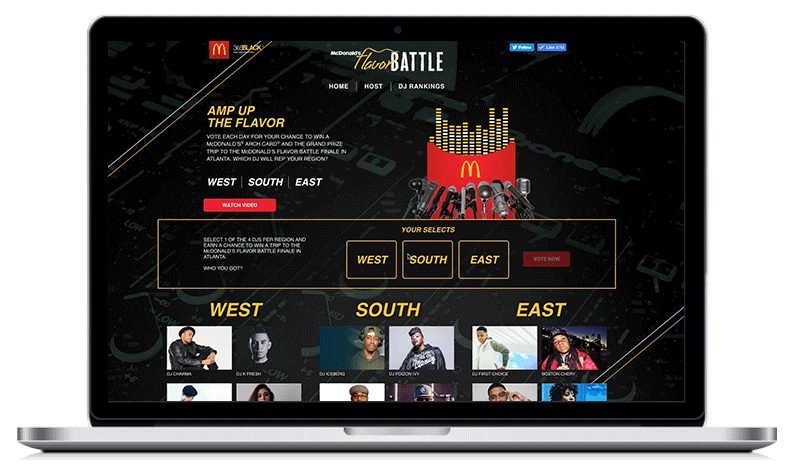  The McDonald's equalizer french fries has been used on every creative and provided a hip and creative way for branding. 