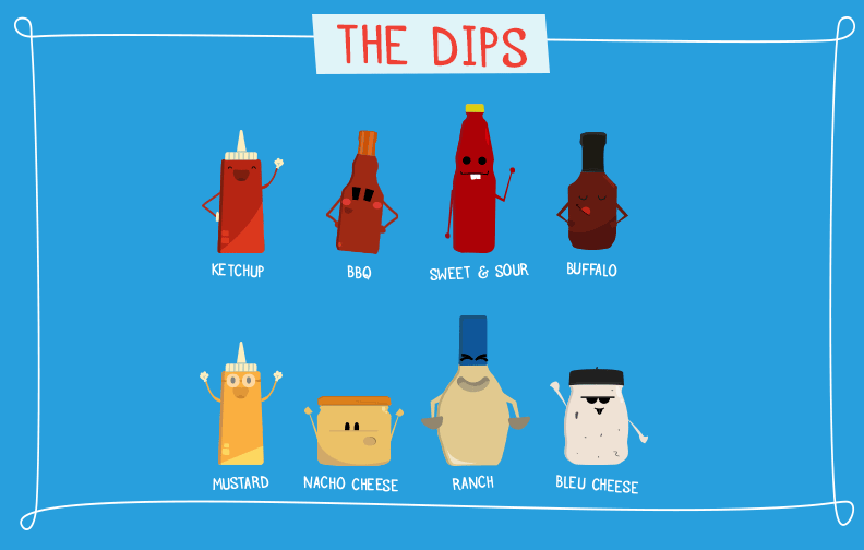  I drew 8 characters to represent the 8 dips that will go toe-to-toe on the State Fair Dip-Off Sweepstakes.  These are all original designed and animated by yours truly. 
