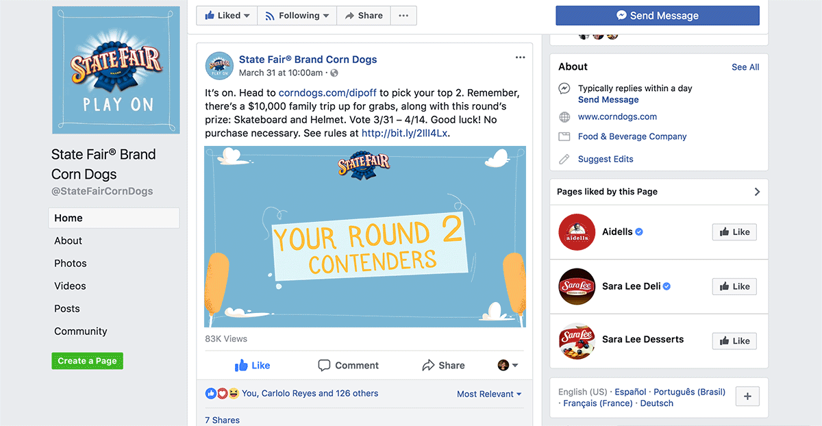  We posted animated videos each round to push the campaign more and increase awareness for the campaign. 