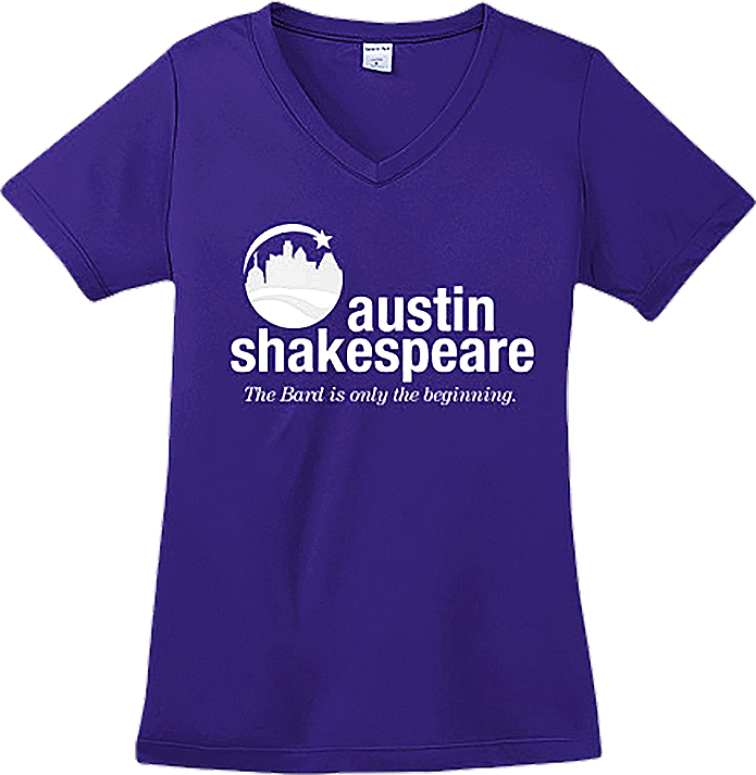 Austin Shakespeare Women's V-neck T-shirt (Amethyst)
