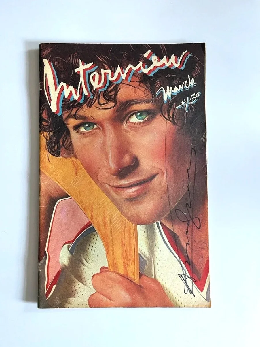 Interview Magazine - March 1980 Ron Dugay cover - Signed by Andy Warhol