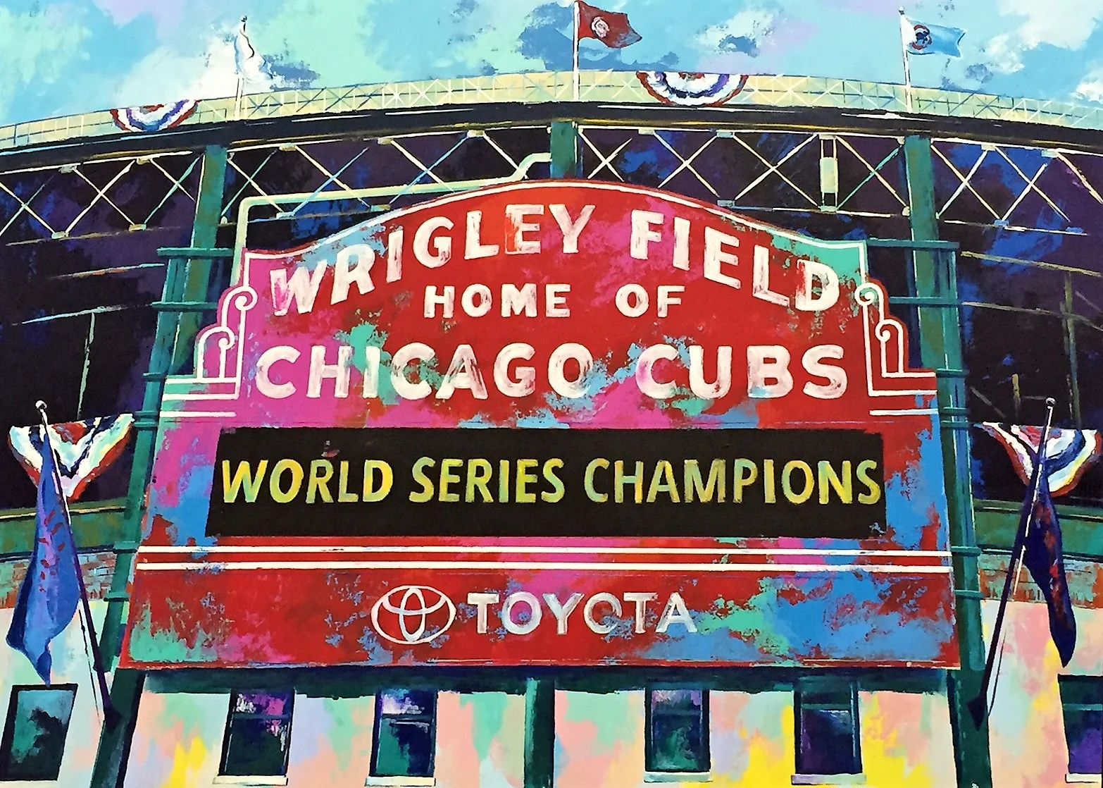 Wrigley Field World Series Marquee