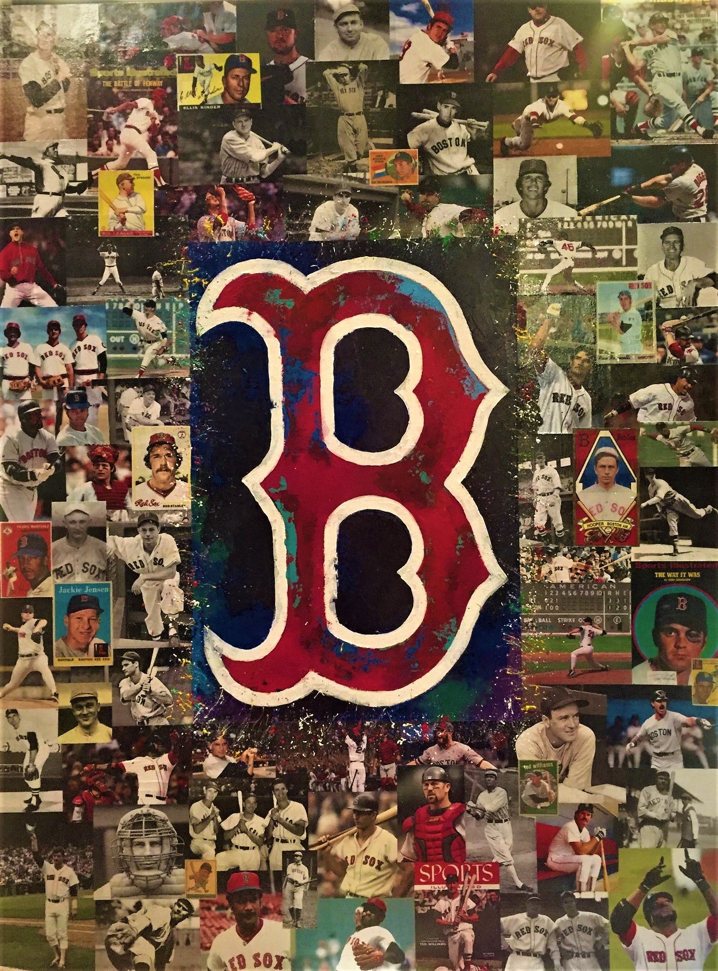 Boston Red Sox top 50 collage — Al Sorenson Art