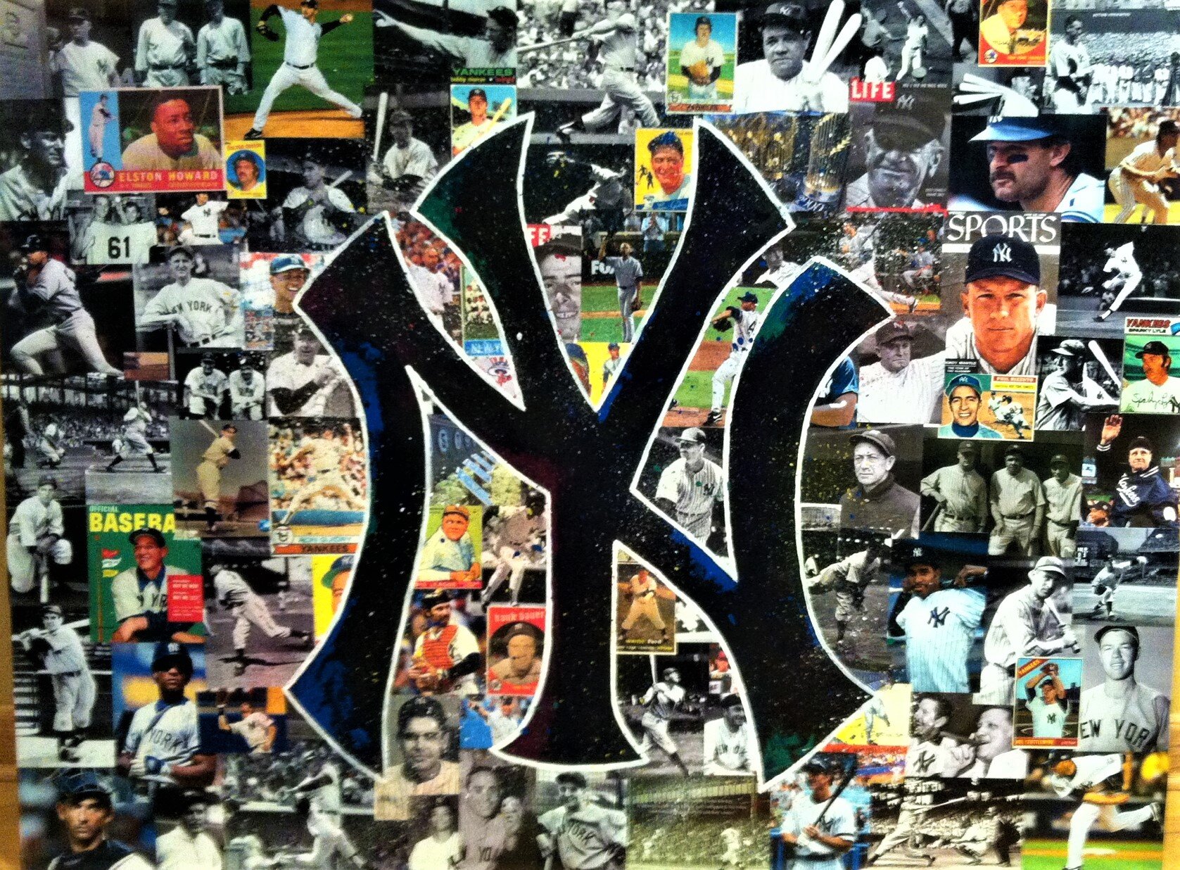 New York Yankees Top 50 Baseball collage — Al Sorenson Art