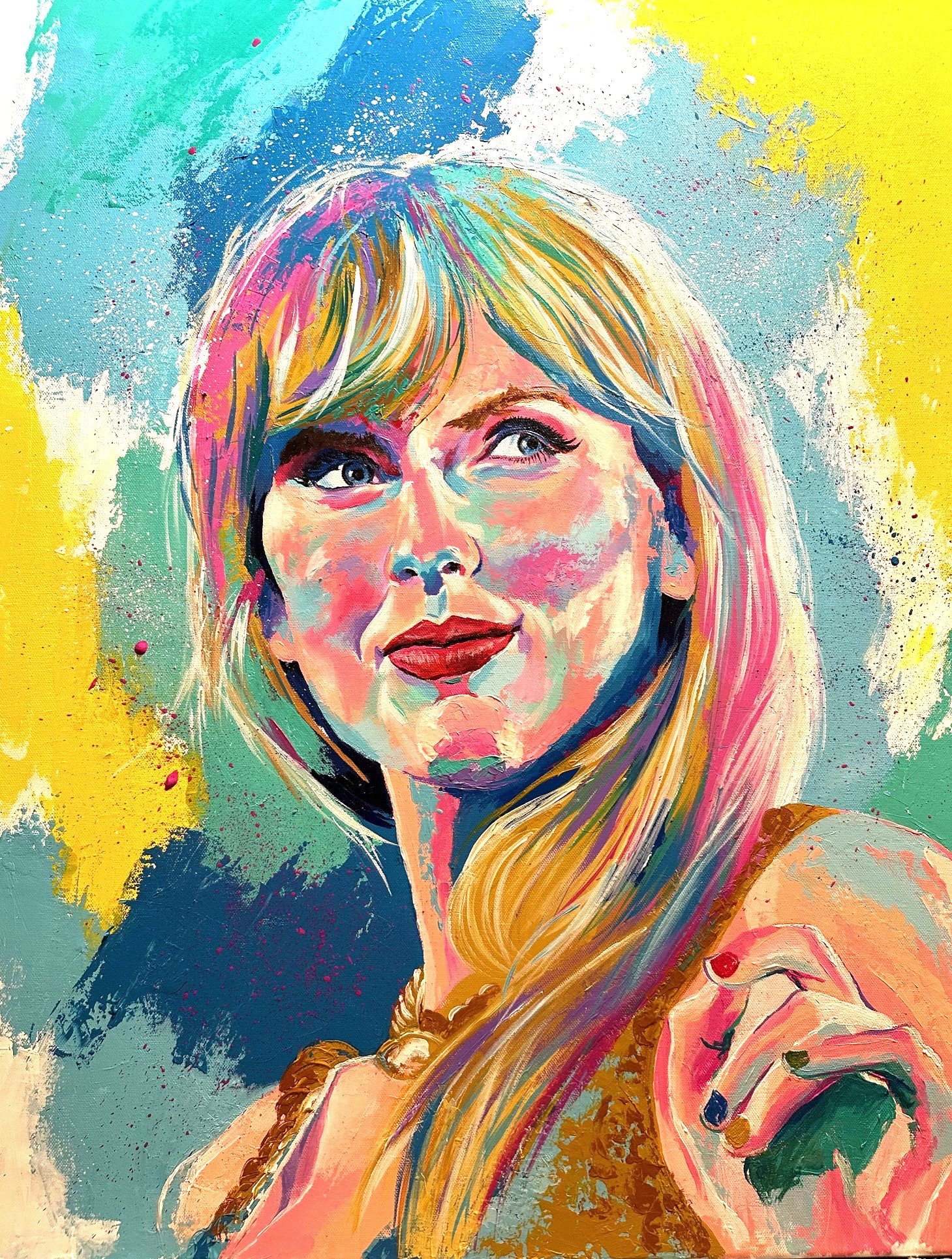 Taylor Swift 22x28 Gallery Wrapped Canvas Print