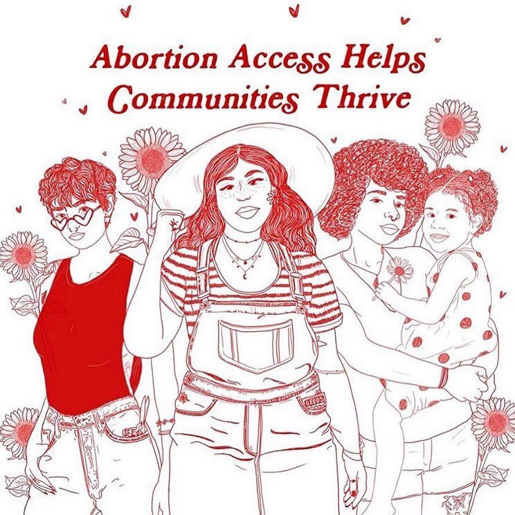 Illustration by @liberaljane #reproductiverights #mybodymychoice #reproductivejustice #shoutyourabortion