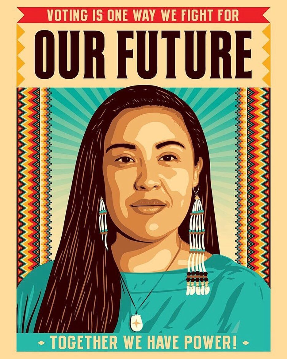 &ldquo;Art by Ernesto Yerena and photographer Arlene Mejorado. This collaboration is being released on Indigenous Peoples&rsquo; Day to celebrate the power, resilience and strength of Native women.&rdquo; #VOTE #IndigenousPeoplesDay