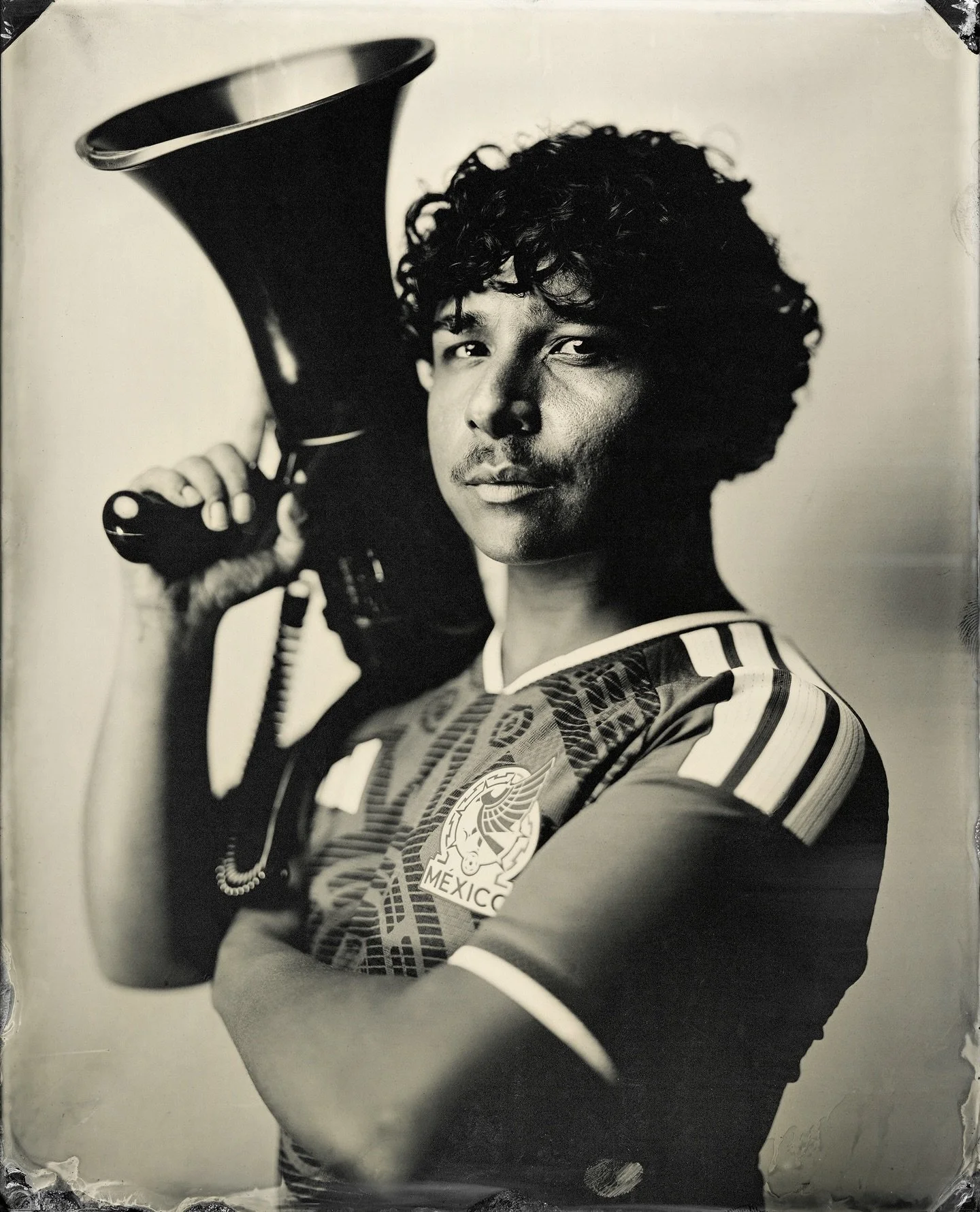 Not all heroes wear capes. Some wear jerseys and hold megaphones. I met @officialarturoo in a grocery store, recognized his community work, and was honored to create these portraits with him. Thank you, Arturo, for your work in our community and for 