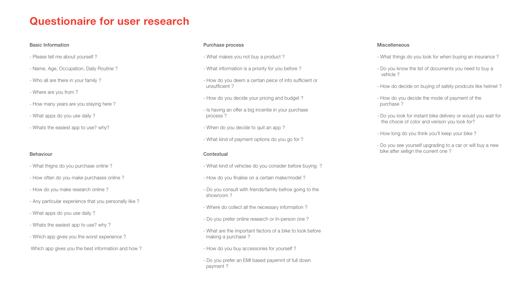Bikewale project Questionaire.png