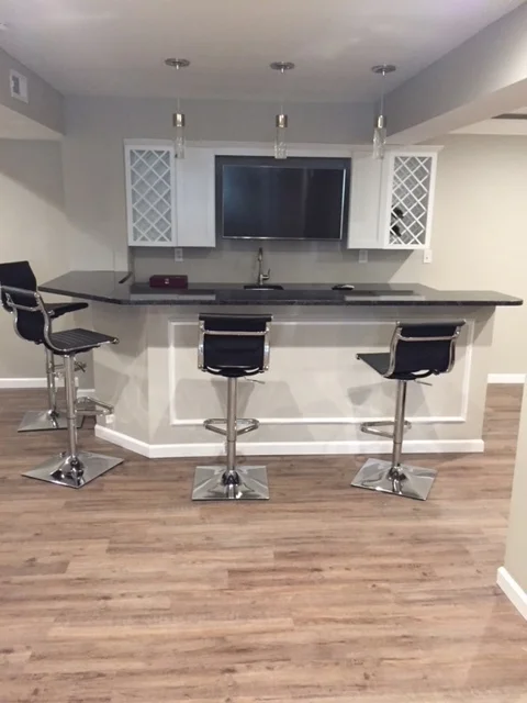 Basement Entertaining Space