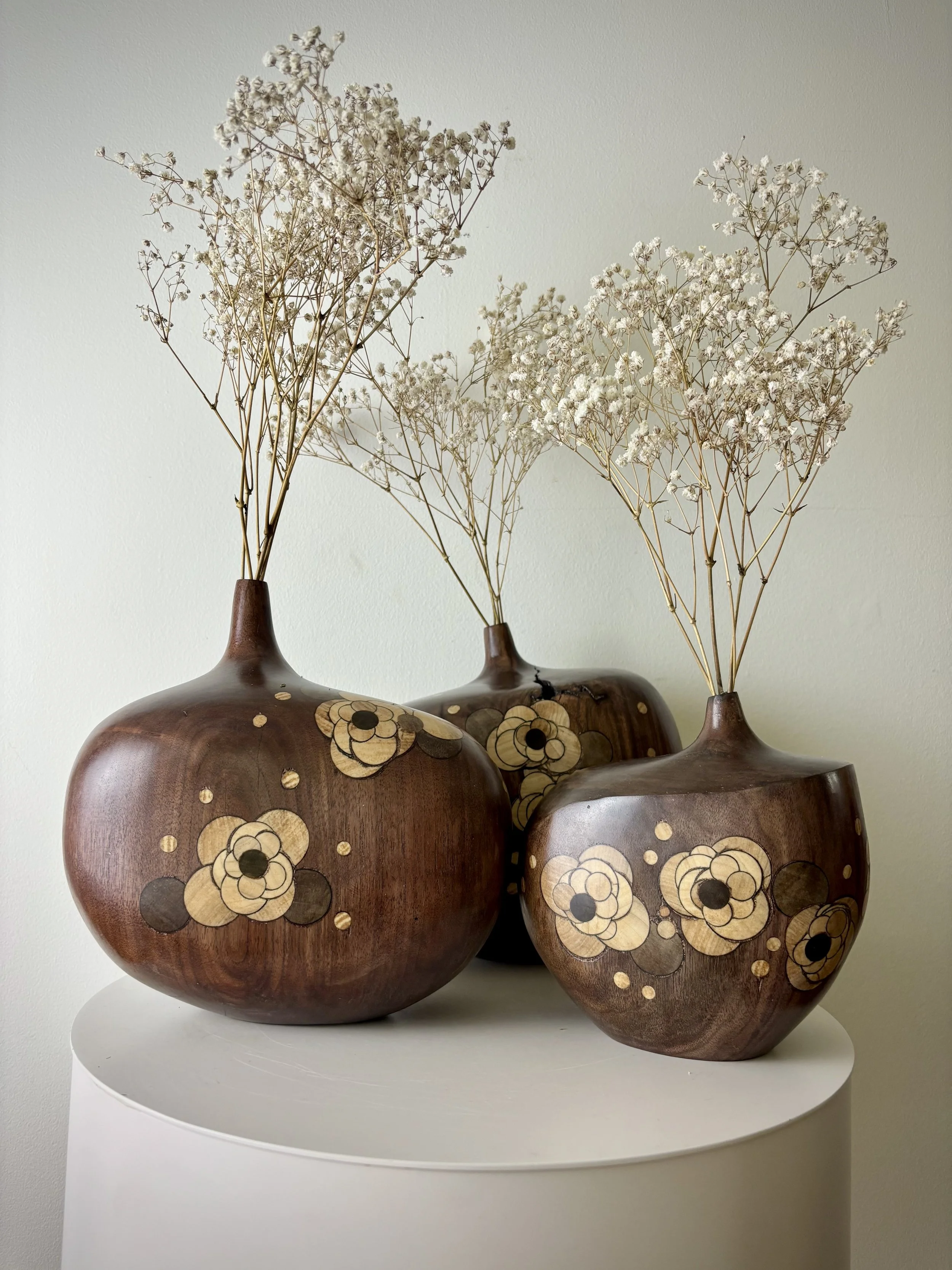 Walnut Twig Vases