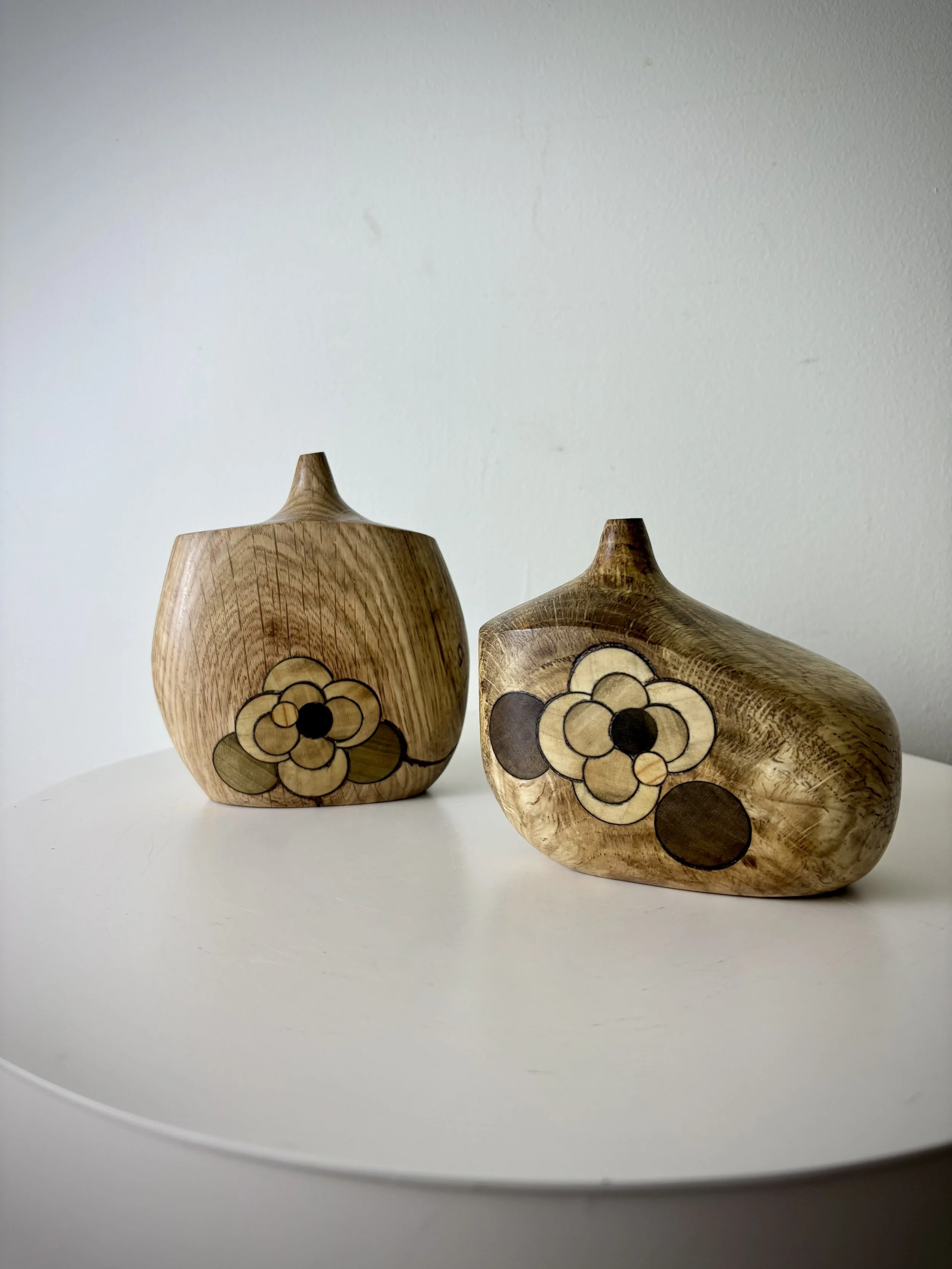 White Oak Twig Vases