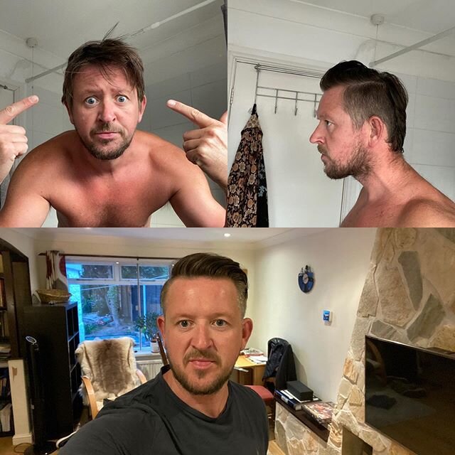 Just popped my #selfhaircut 🍒 tonight! I became quite fond of the mullet I discovered during the process but a certain lady across the Atlantic wasn&rsquo;t having any of it 🙄