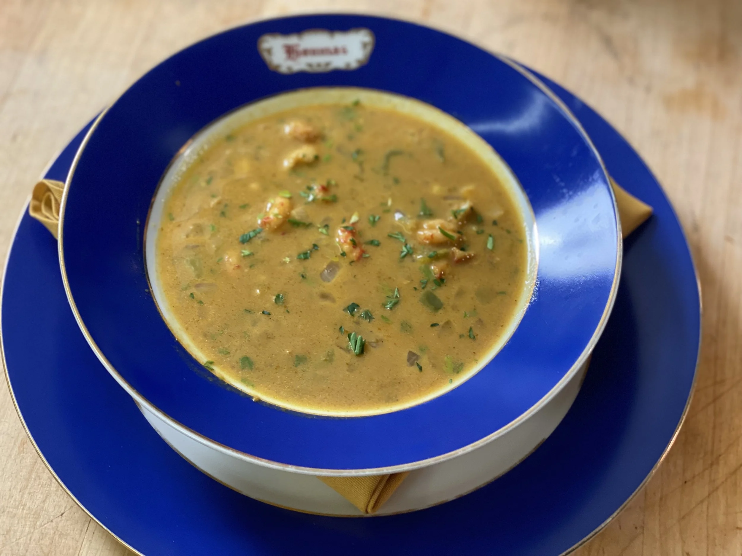 Field to Feast: Curried Pumpkin, Crawfish & Corn Bisque