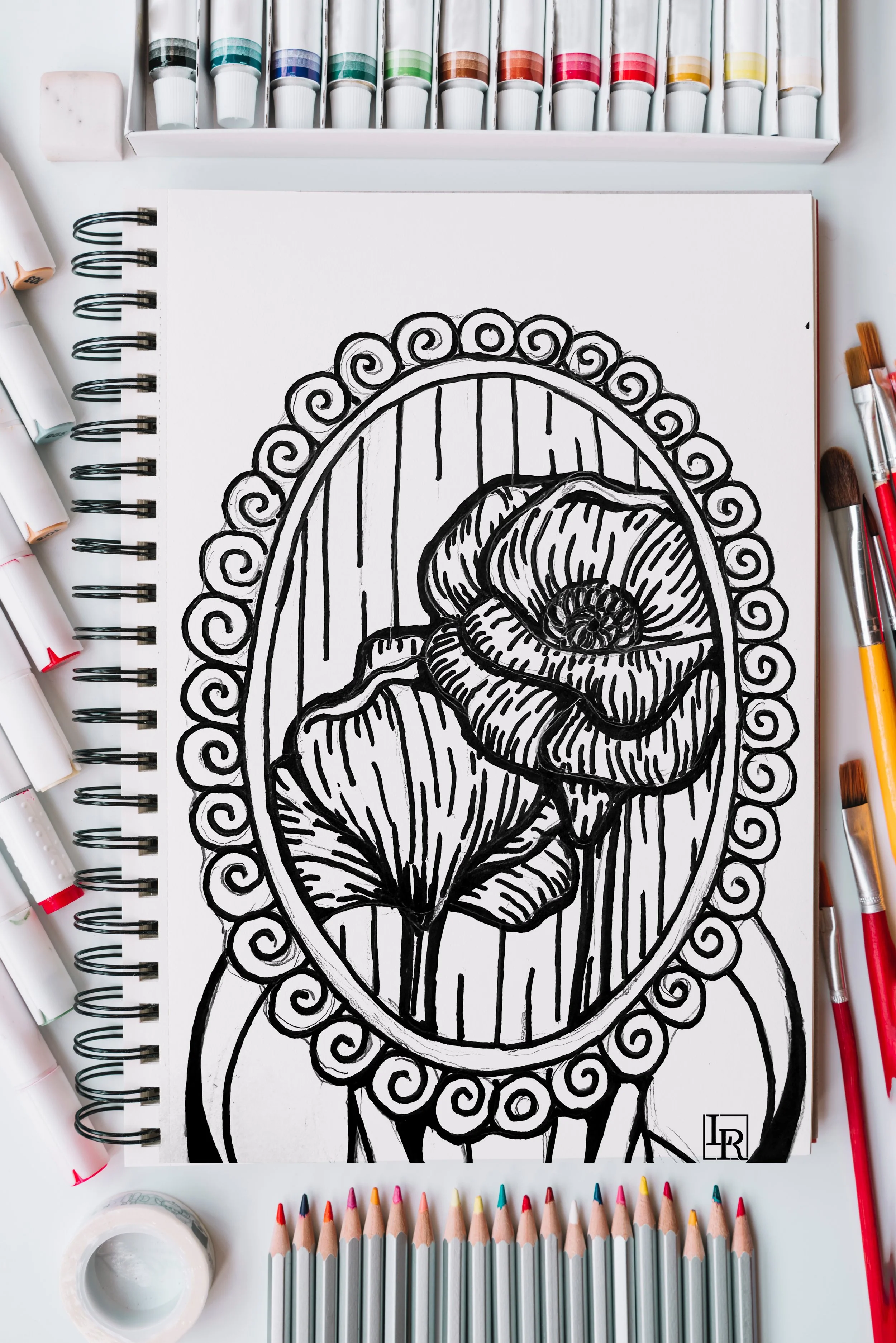Flower coloring page Frame.jpg