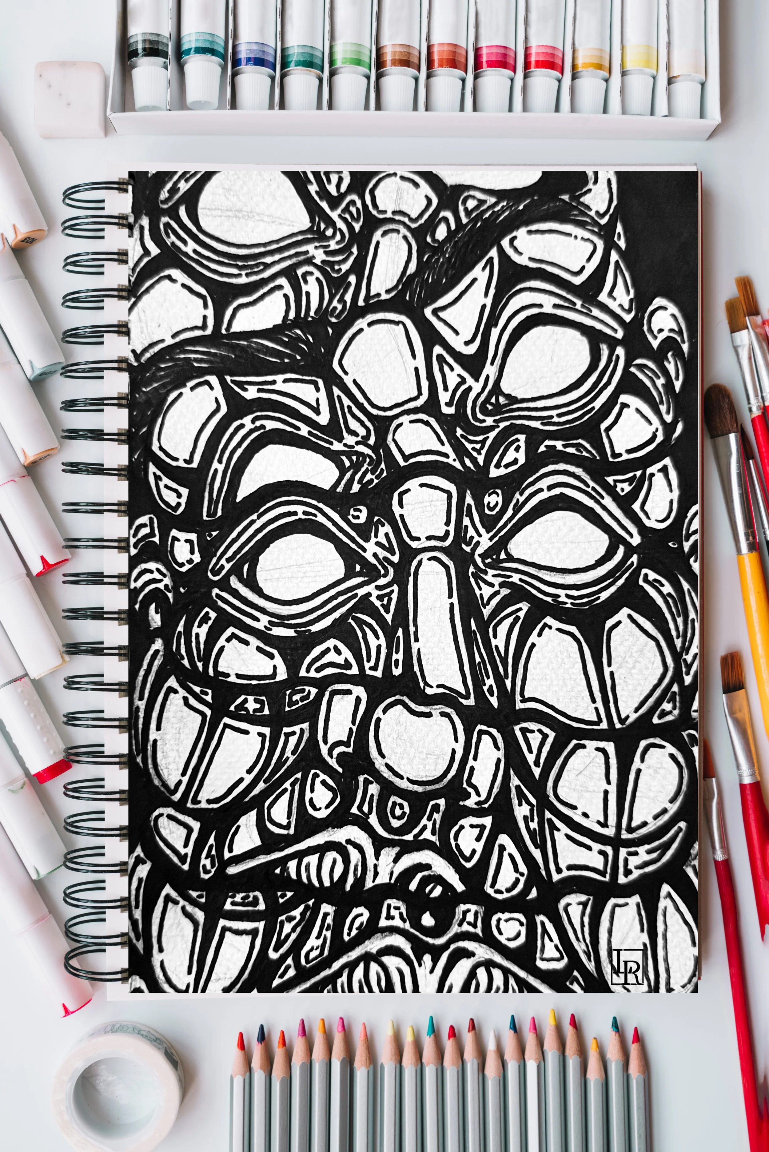 Melting Coloring Page Frame .jpg