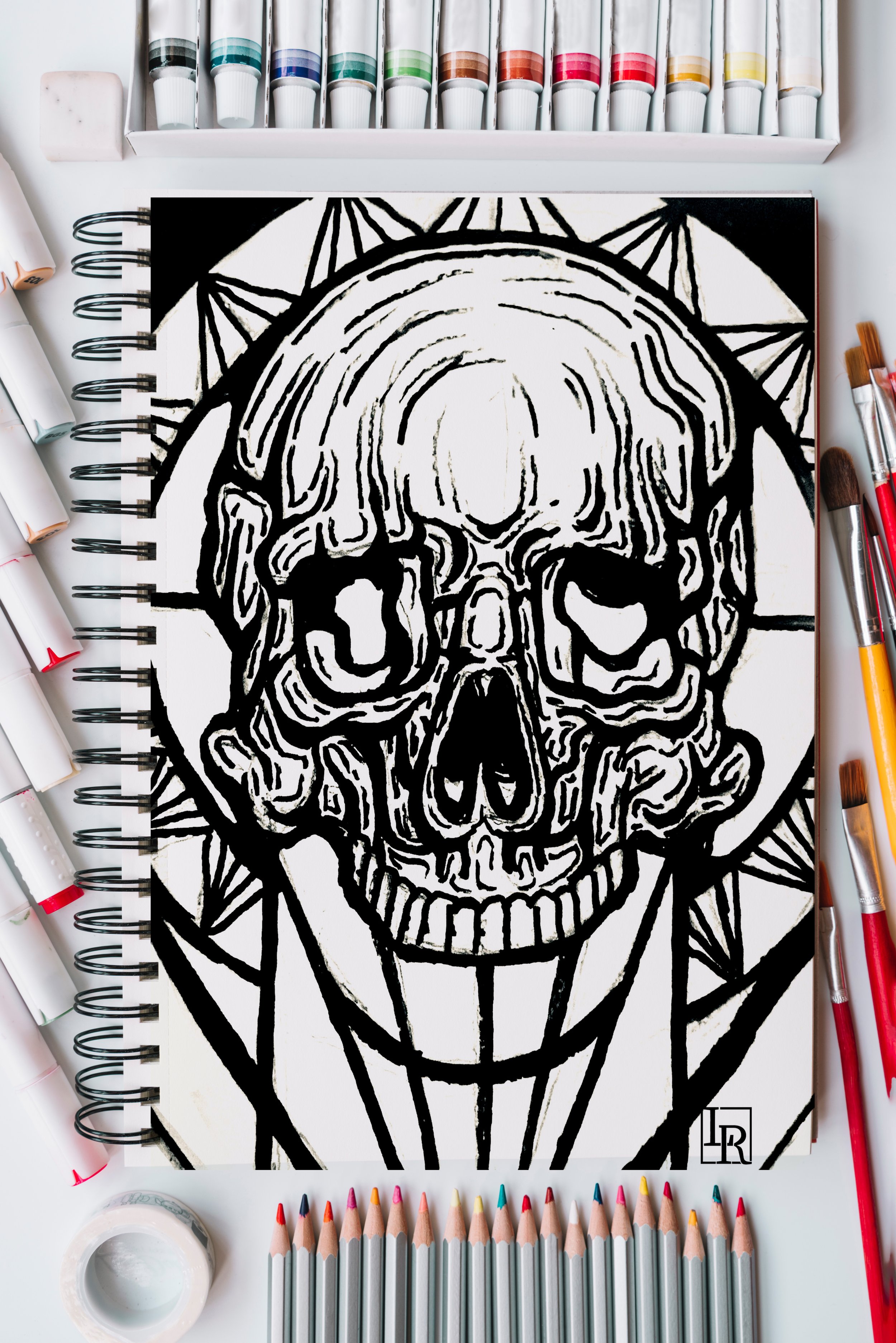 Skull coloring page frame.jpg
