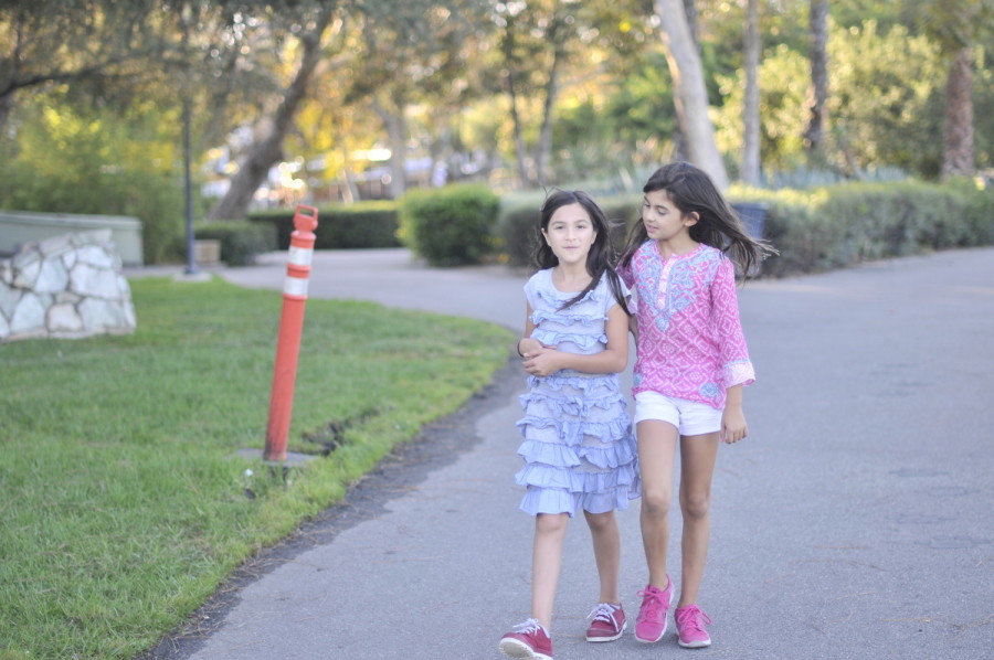 Another fun activity is simply taking a stroll around the park with a friend.
