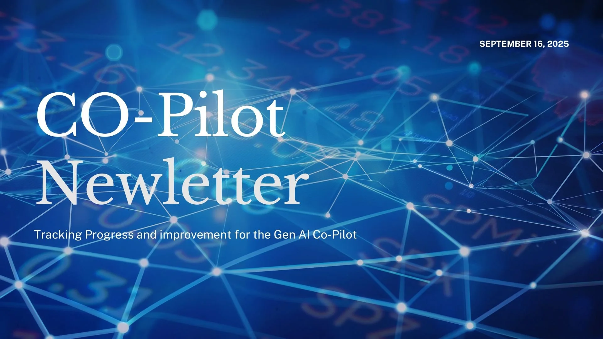 Co-Pilot Newsletter 9/16/2025