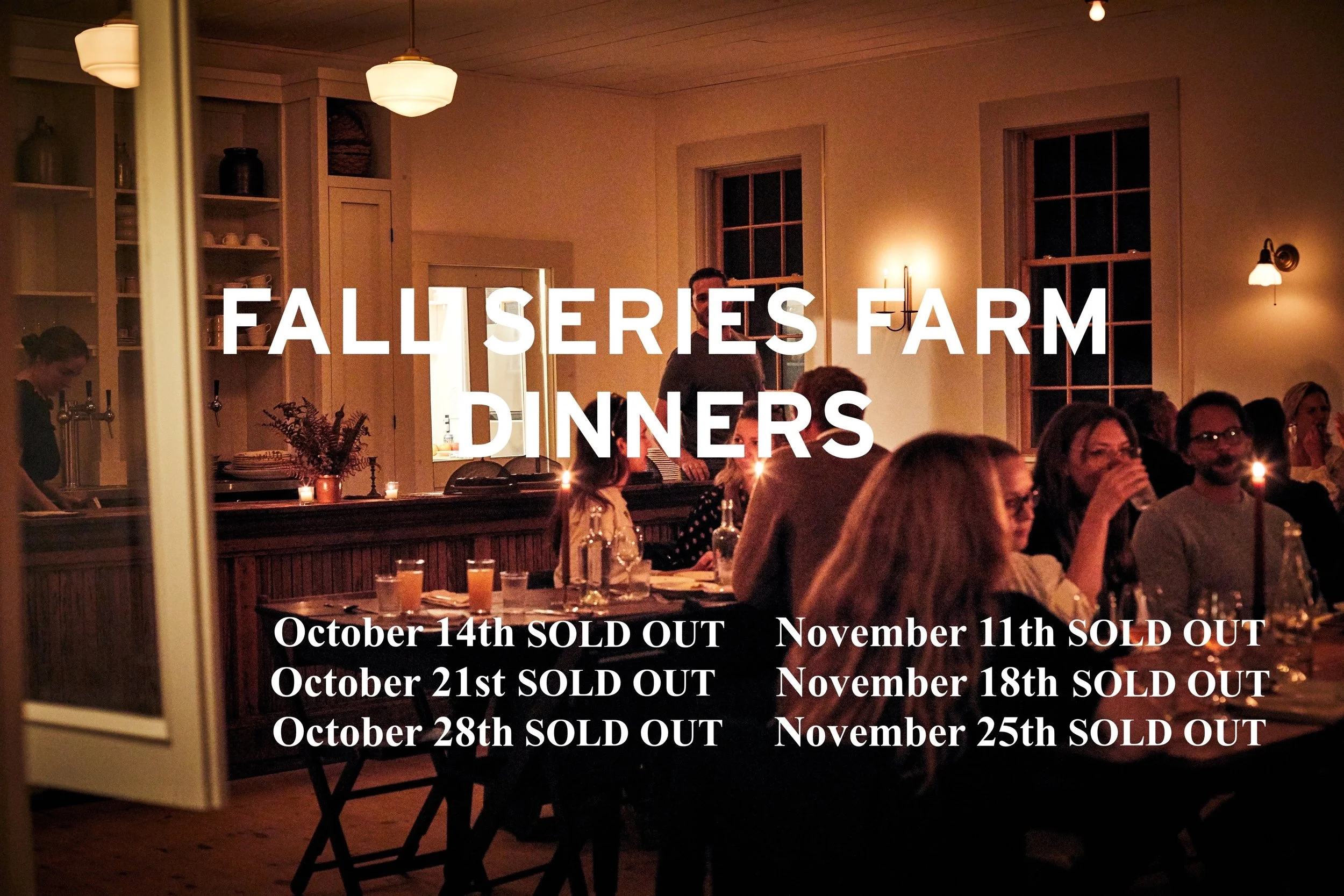 Fall Series Farm Dinners — Bovina Farm and Fermentory