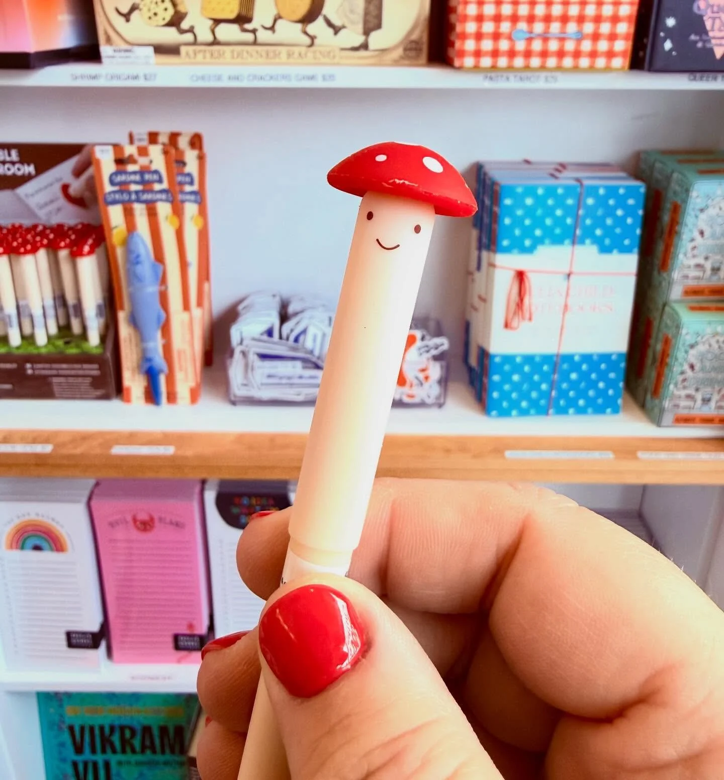 🍄🍄🍄🍄🍄🍄
The shop is positively brimming with new cute + rad things! We didn&rsquo;t realize we had so mushroom for more but we always find a way to cram it in! This little cutie is an erasable pen&hellip;you erase with its little &ldquo;hat&rdqu