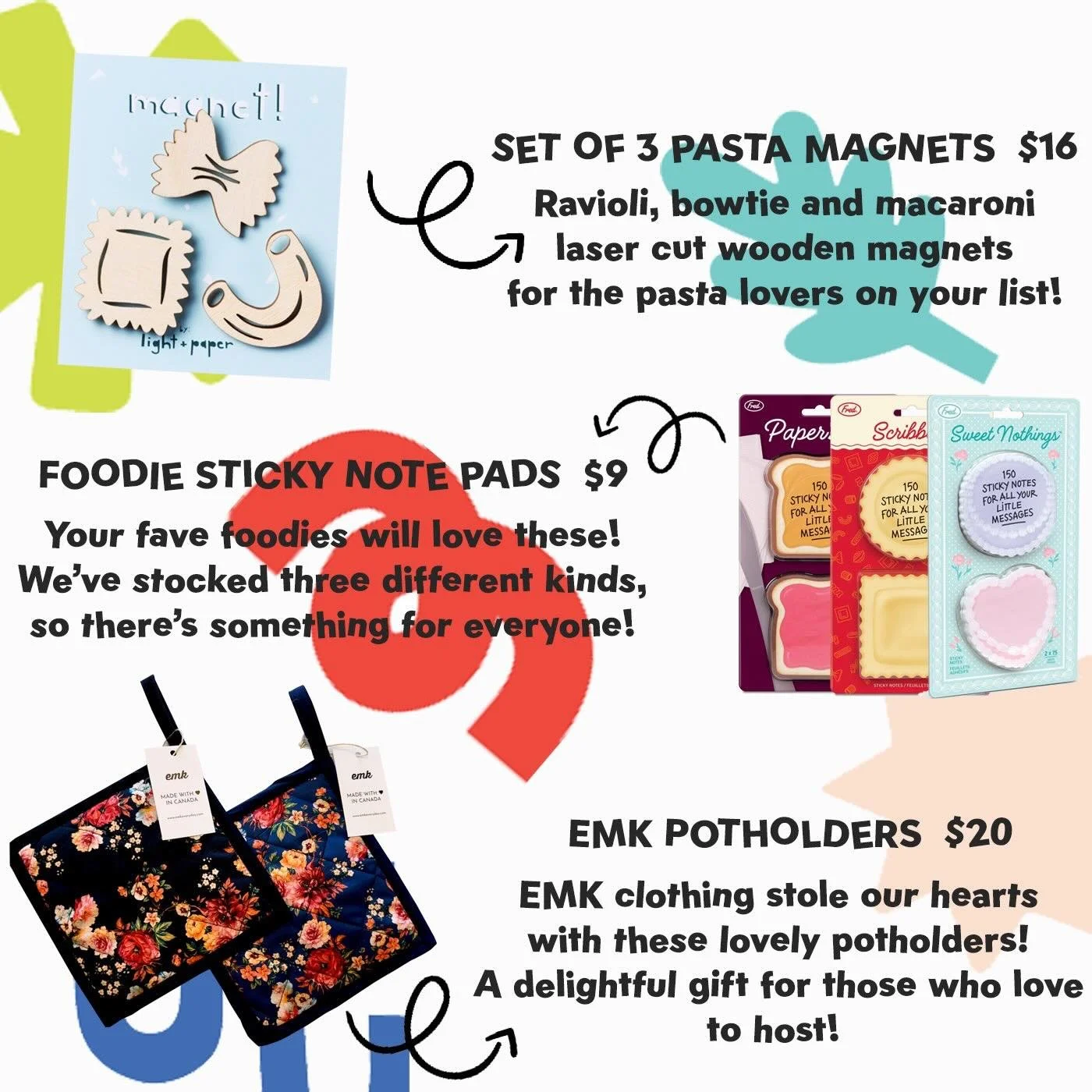 🎁🎁🎁🎁🎁🎁🎁
The first of many gift guides to come!
The shop is crammed to the rafters with cute + rad things that are ready for gifting!

Time to start your BMP Shopping List but also start hitting that forward button to share your wish list with 