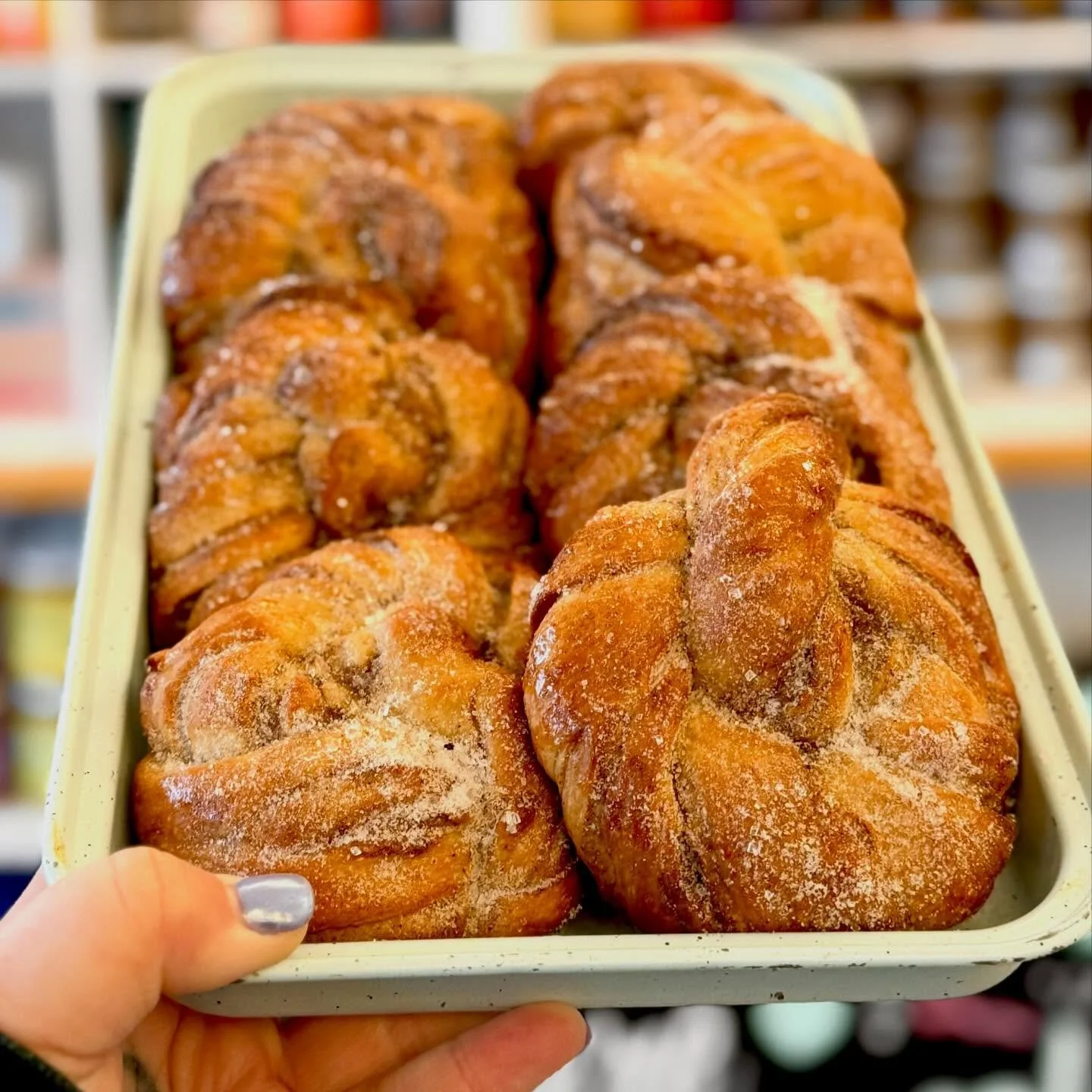 💓💓💓💓💓💓💓
Cardi B&rsquo;s in the house!
Housemade Cardamom Buns are ready for you! The perfect Sunday only sweet treat to make your gift shopping day that much better!