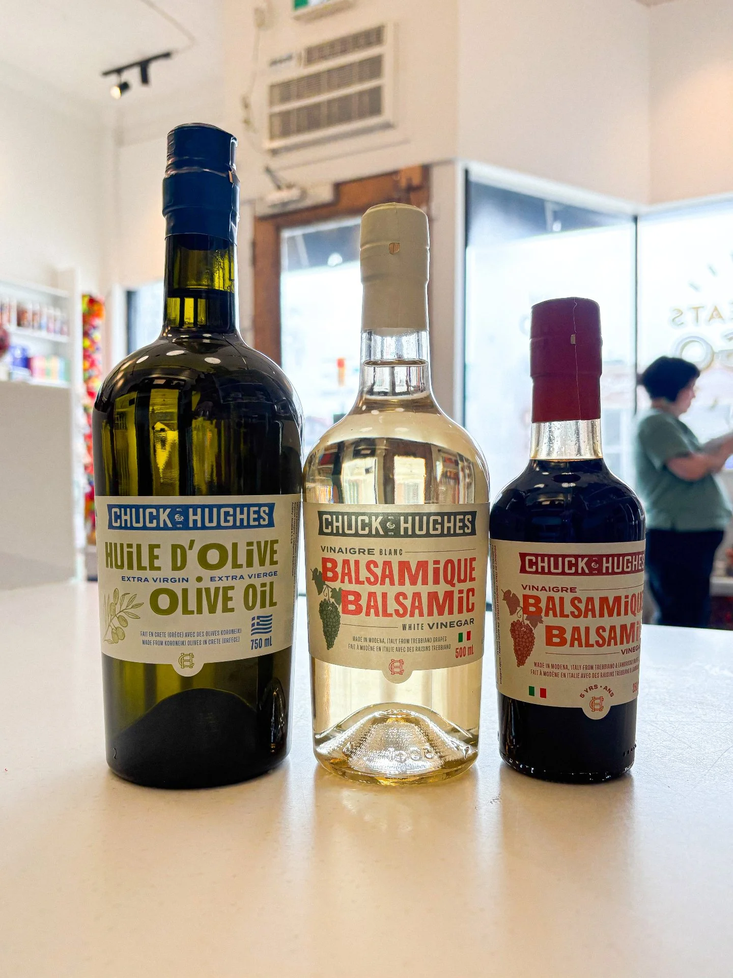 🫒🫒🫒🫒🫒🫒🫒
NEW! 

We snuck these baddies from @chefchuckhughes onto the shelves, and if you've had the pleasure of having anything of his then you know you're in for a real treat!

We've stocked the shop with Olive Oil (AKA liquid gold!) meant to