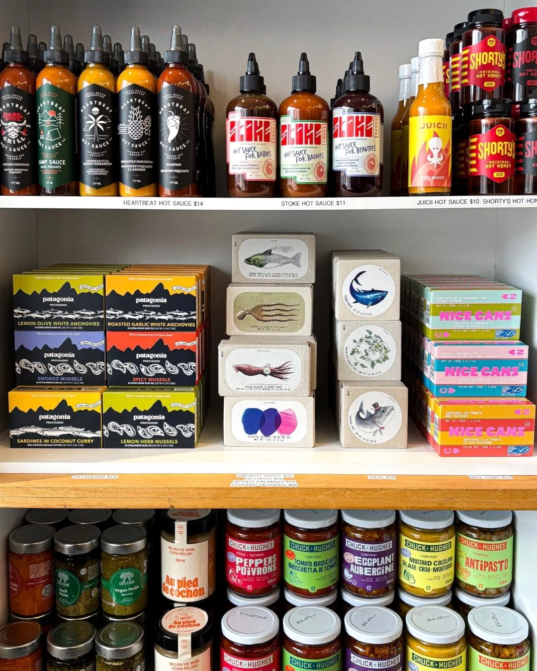 🐟🐟🐟🐟🐟🐟🐟
NEW!

We&rsquo;ve restocked and expanded our collection of tinned fish! 

Find things for your fave foodies that love to try something new (might we suggest sardines in coconut curry?!) or your pals that like to keep it classic (trust 