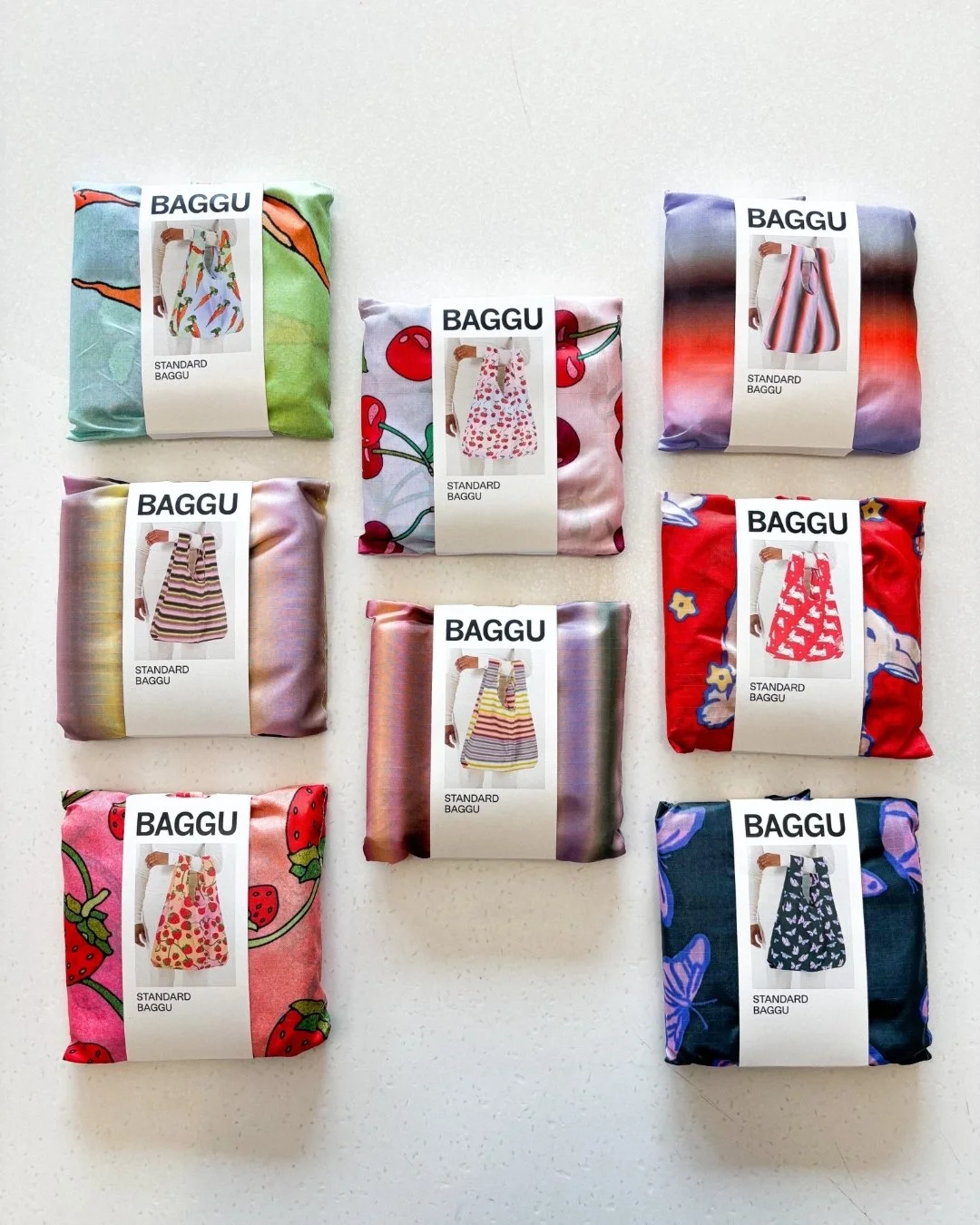 🌟🌟🌟🌟🌟🌟🌟
Baggu is the ultimate reusable bag, and we just stocked 8 new colourful springy ones! We&rsquo;re loving the Cherry and Strawberry designs, but they&rsquo;re all cute + rad!

We&rsquo;re here 10-5 today with more Baggu designs than we 