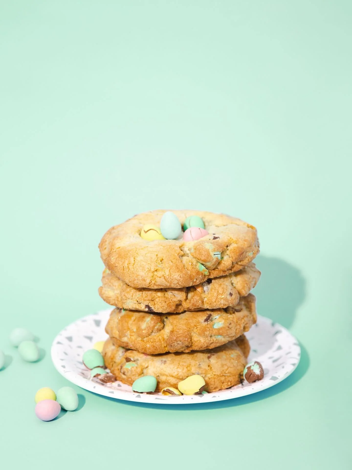 🩵🧡🩷🩵🩷🧡🩵
MINI EGG COOKIES ARE THE MONTHLY SWEET SPECIAL!
Ain&rsquo;t no thang that Easter is over by the end of the weekend, we&rsquo;ll all eat Mini Egg Cookies all of April, right?!

We&rsquo;re here Good Friday and Saturday 10-5, hop on by ?