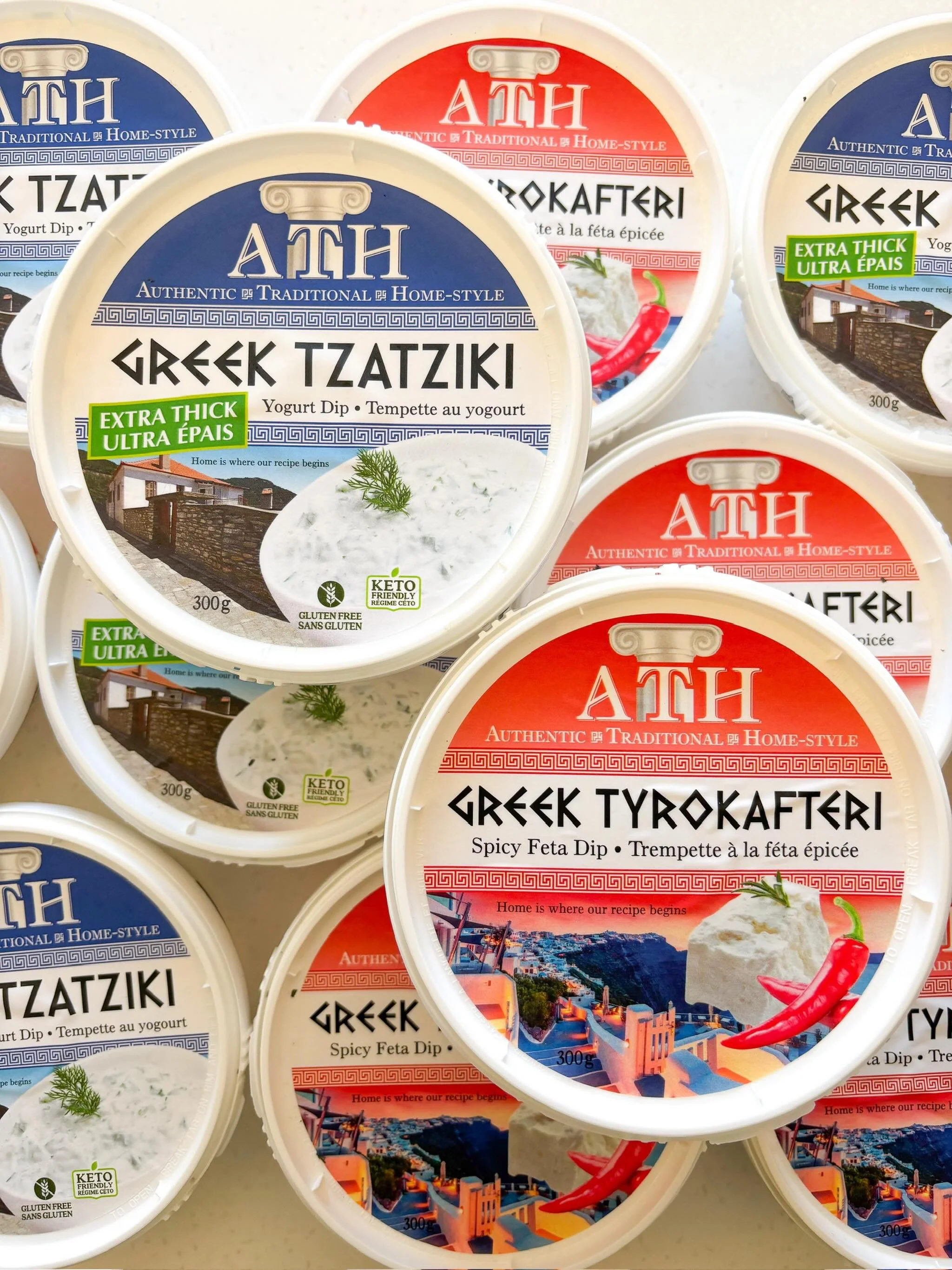 🏛️🇬🇷🏛️🇬🇷🏛️🇬🇷🏛️
Need something to amp your weekly dinner rotation?

ATH Greek Tzatziki and Tyrokafteri are two dips after our own hearts! They&rsquo;re both great on anything that needs a little something zesty and creamy.

The Tzatziki is t