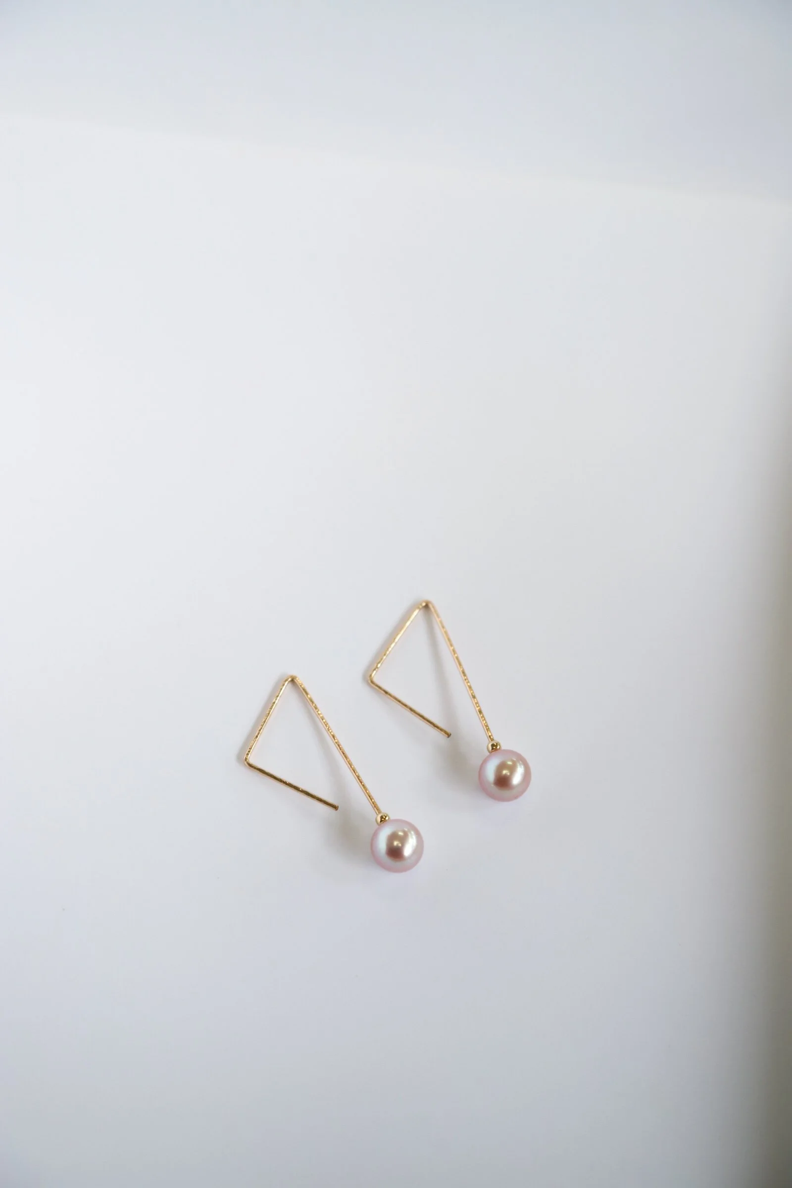 Pink Edison Shape Earrings