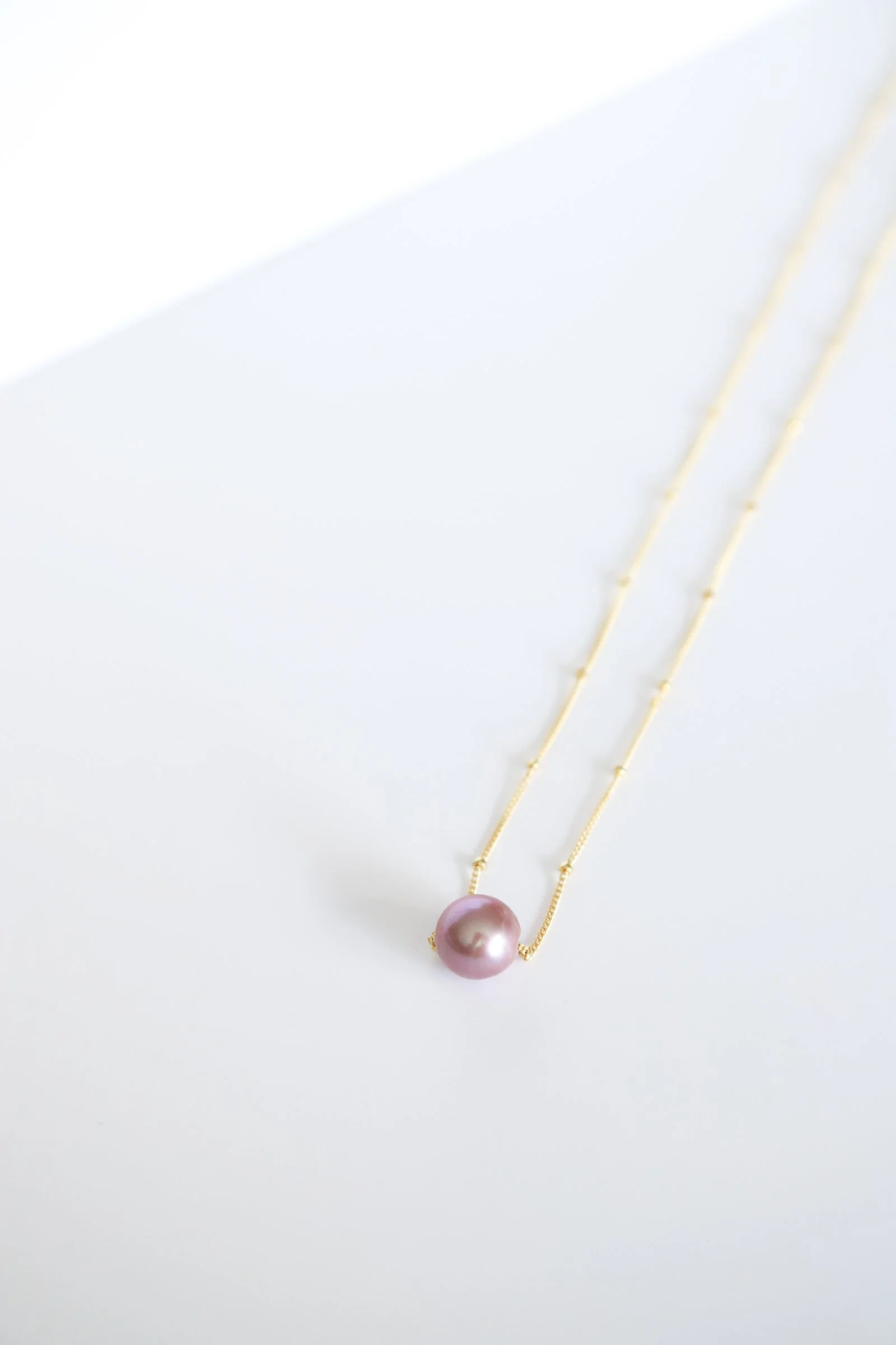 Pink Edison Pearl Choker Necklace