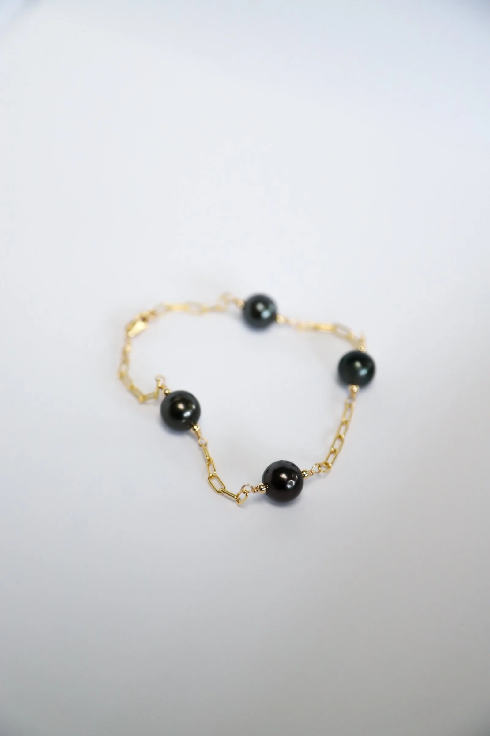 Tahitian Pearl Link Bracelet