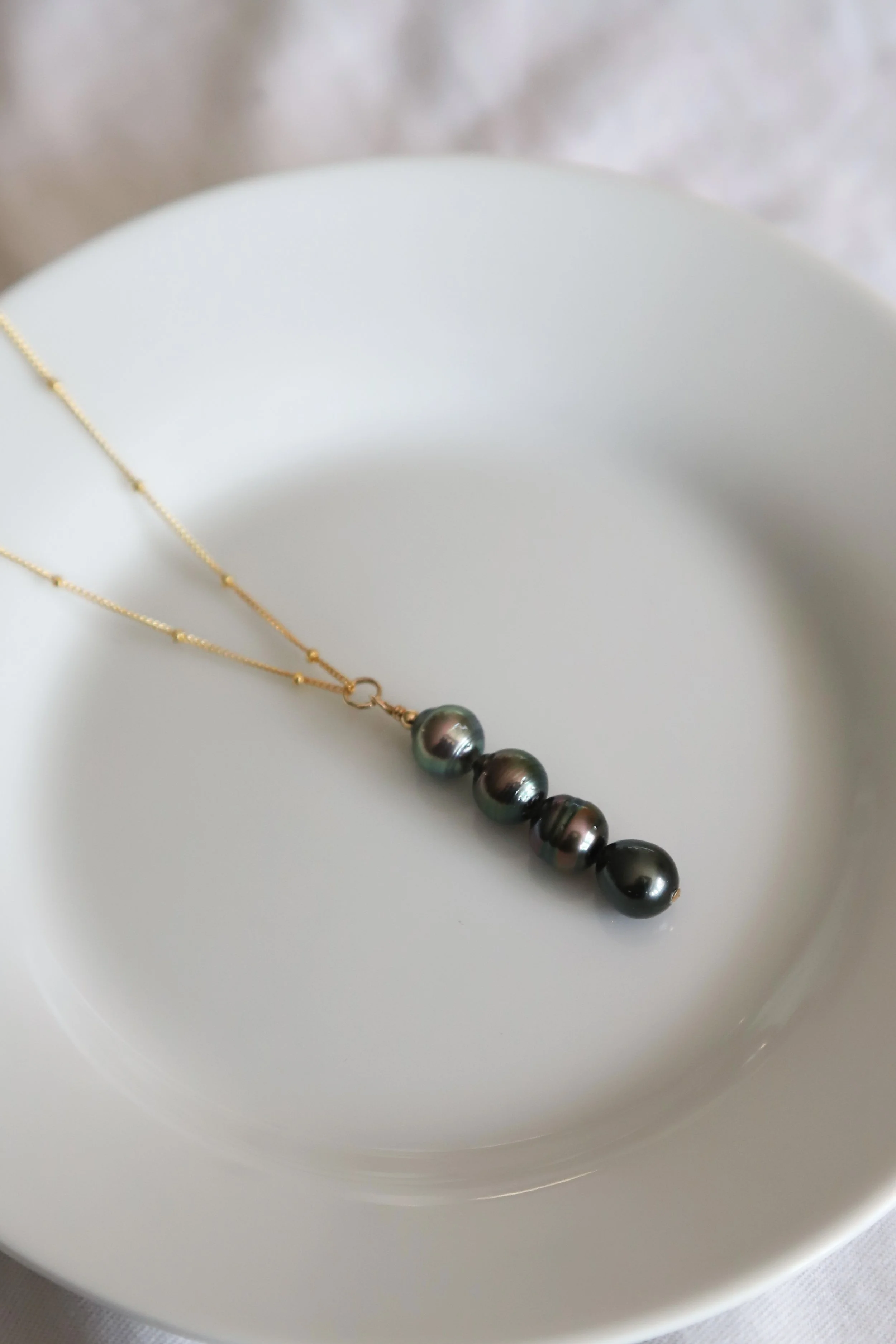 4 Tahitian Pearl Necklace
