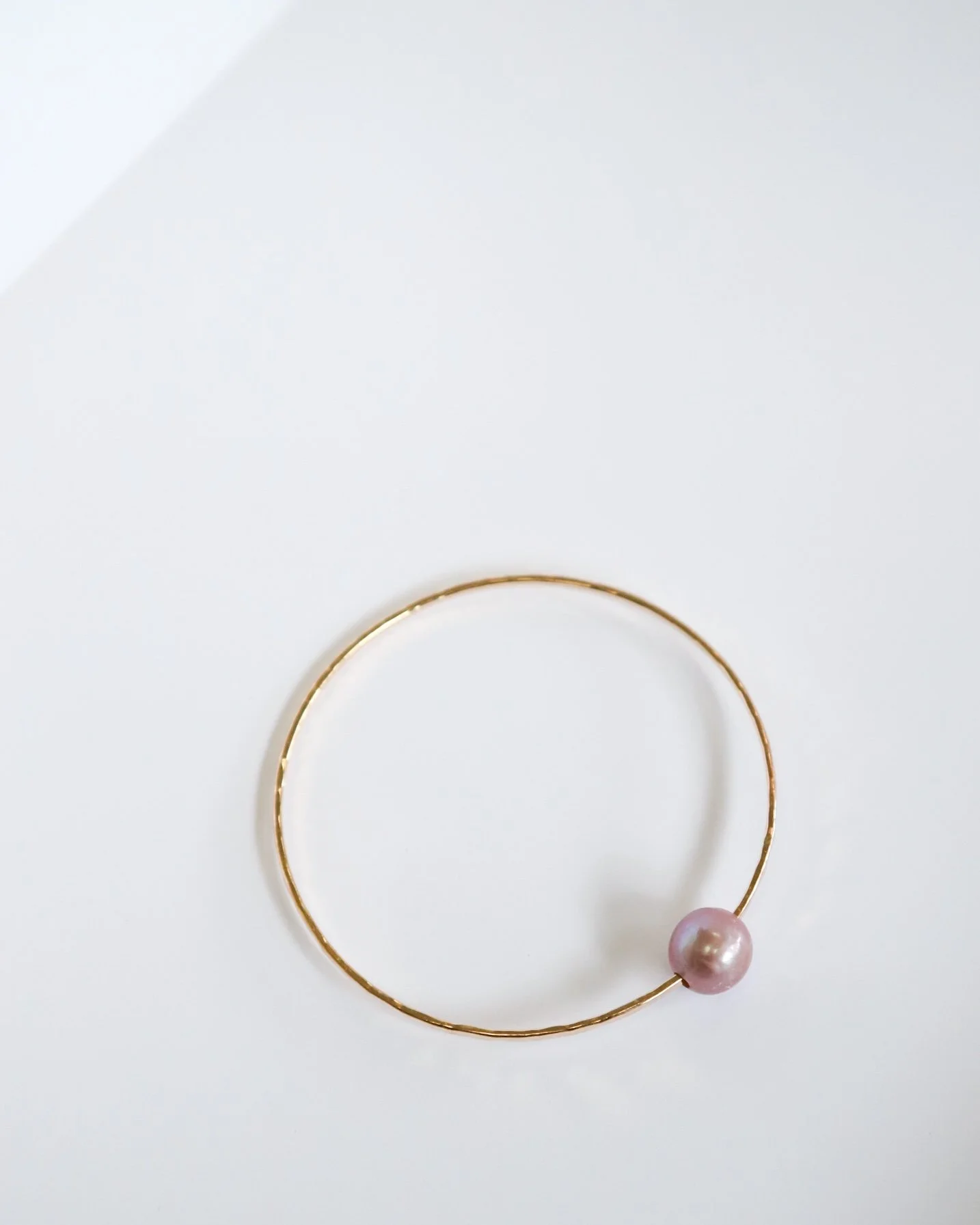 Pink Edison Pearl Bangle