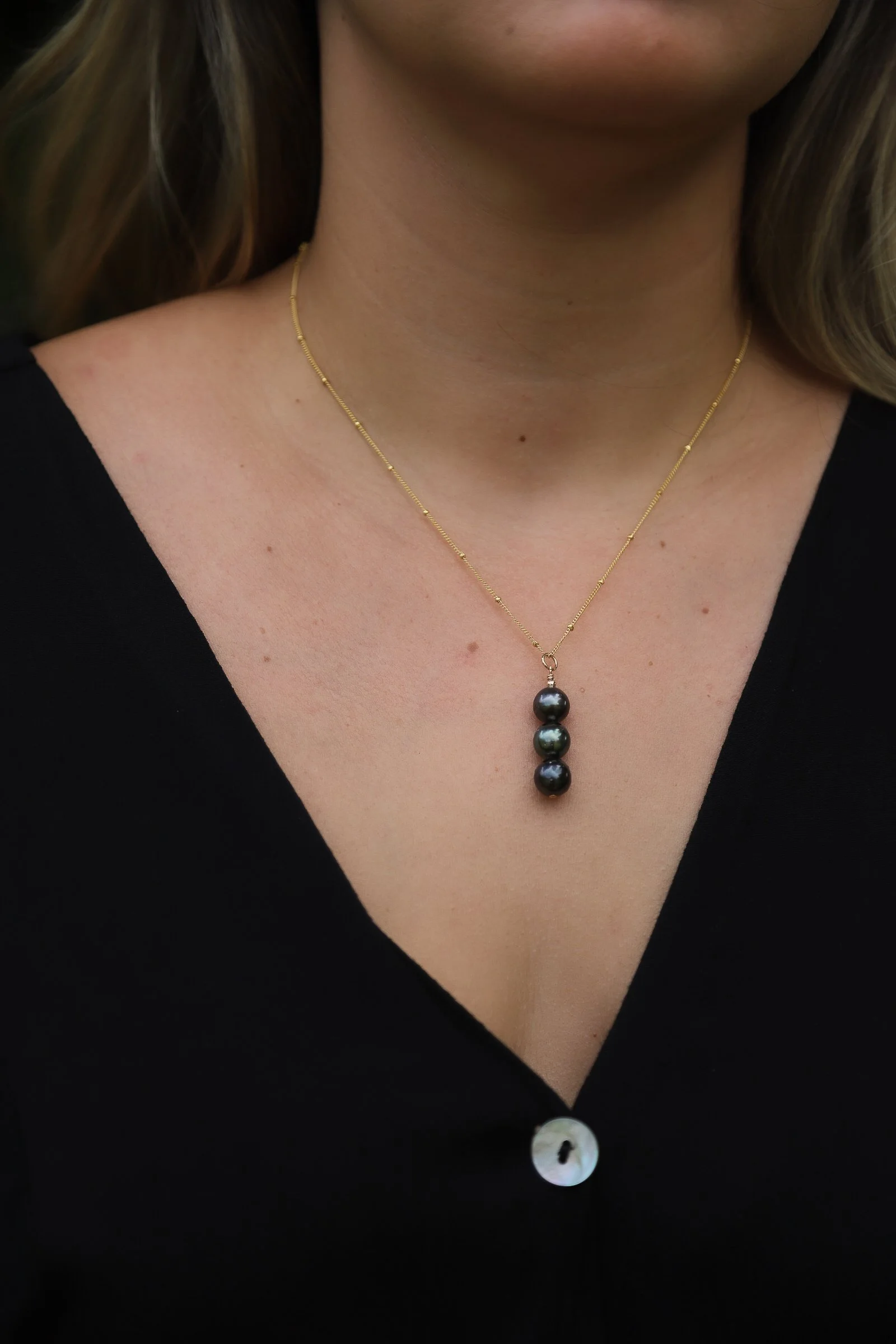 Tahitian Pearl Trio Necklace